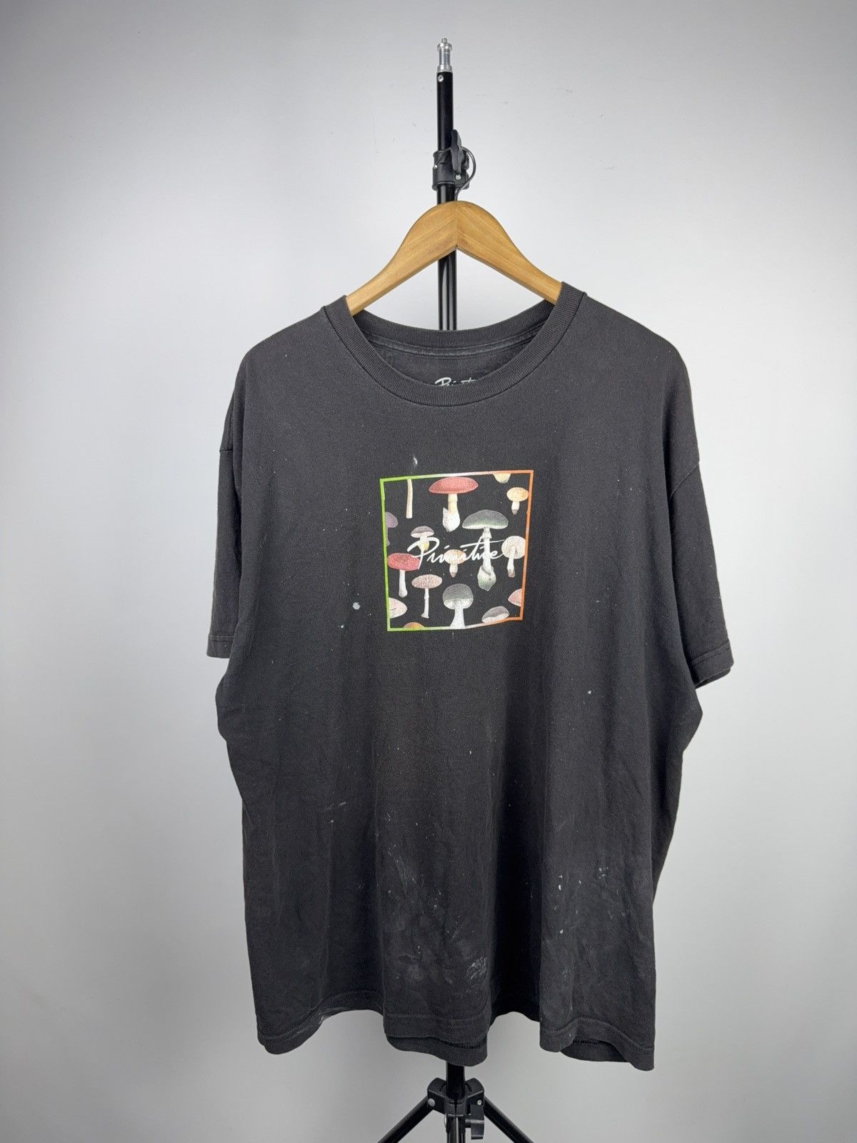 Primitive 00s Primitive Mushroom Graphic SK8 Skate T-Shirt Black XL Size US XL / EU 56 / 4 - 1 Thumbnail