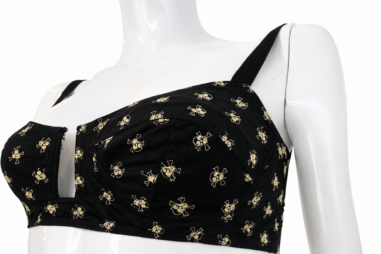 Jean Paul Gaultier Jean Paul Gaultier Skull Bustier Corset Crop Bra Top Size M / US 6-8 / IT 42-44 - 5 Thumbnail