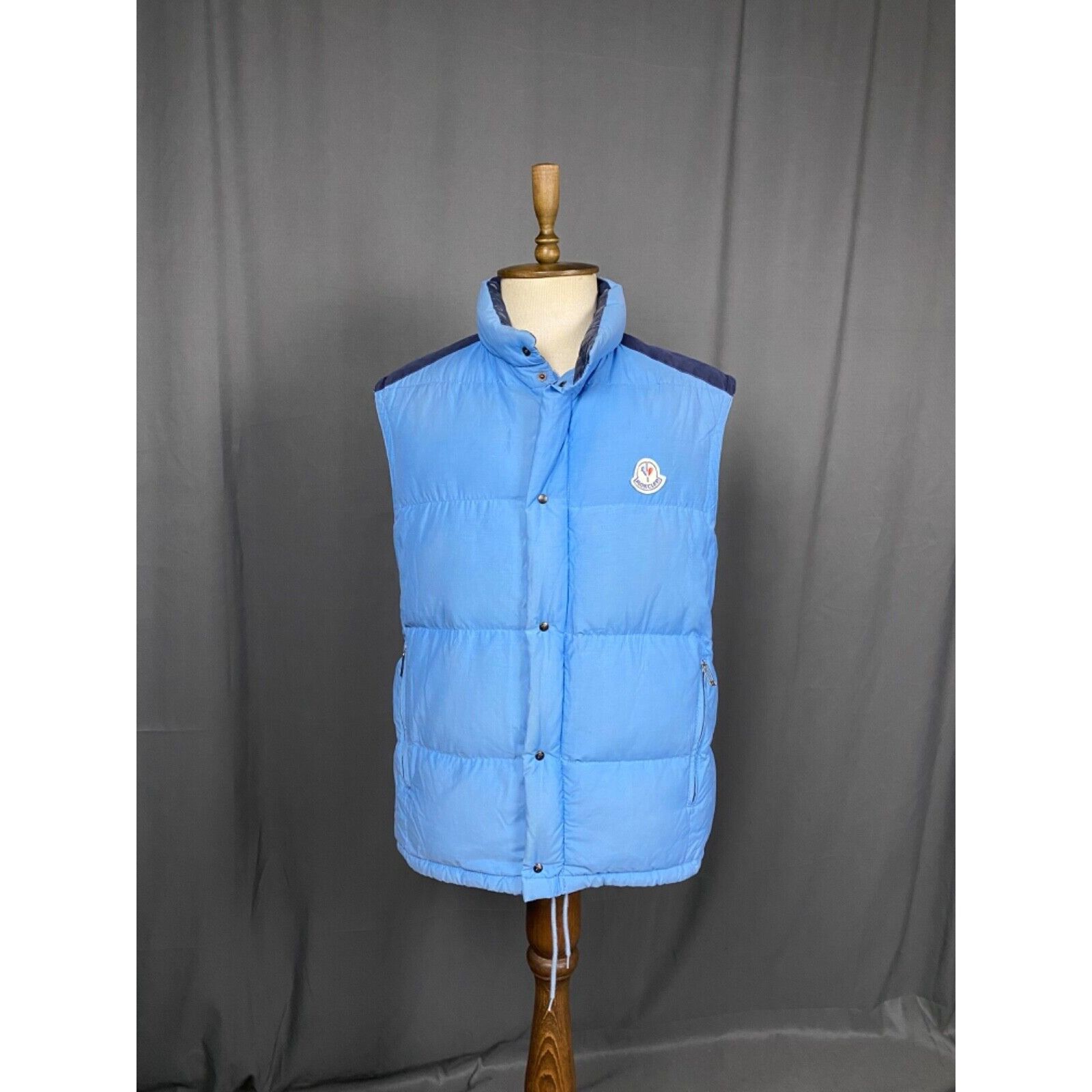 Moncler RARE! Moncler Monckler Grenoble VTG Blue Down Insulated Puf Size US L / EU 52-54 / 3 - 8 Thumbnail