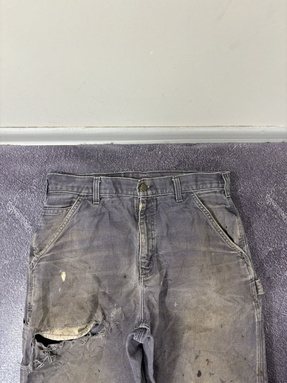 Carhartt Vintage Carhartt USA Dungaree Fit Distressed Work Pants Size US 32 / EU 48 - 12 Thumbnail