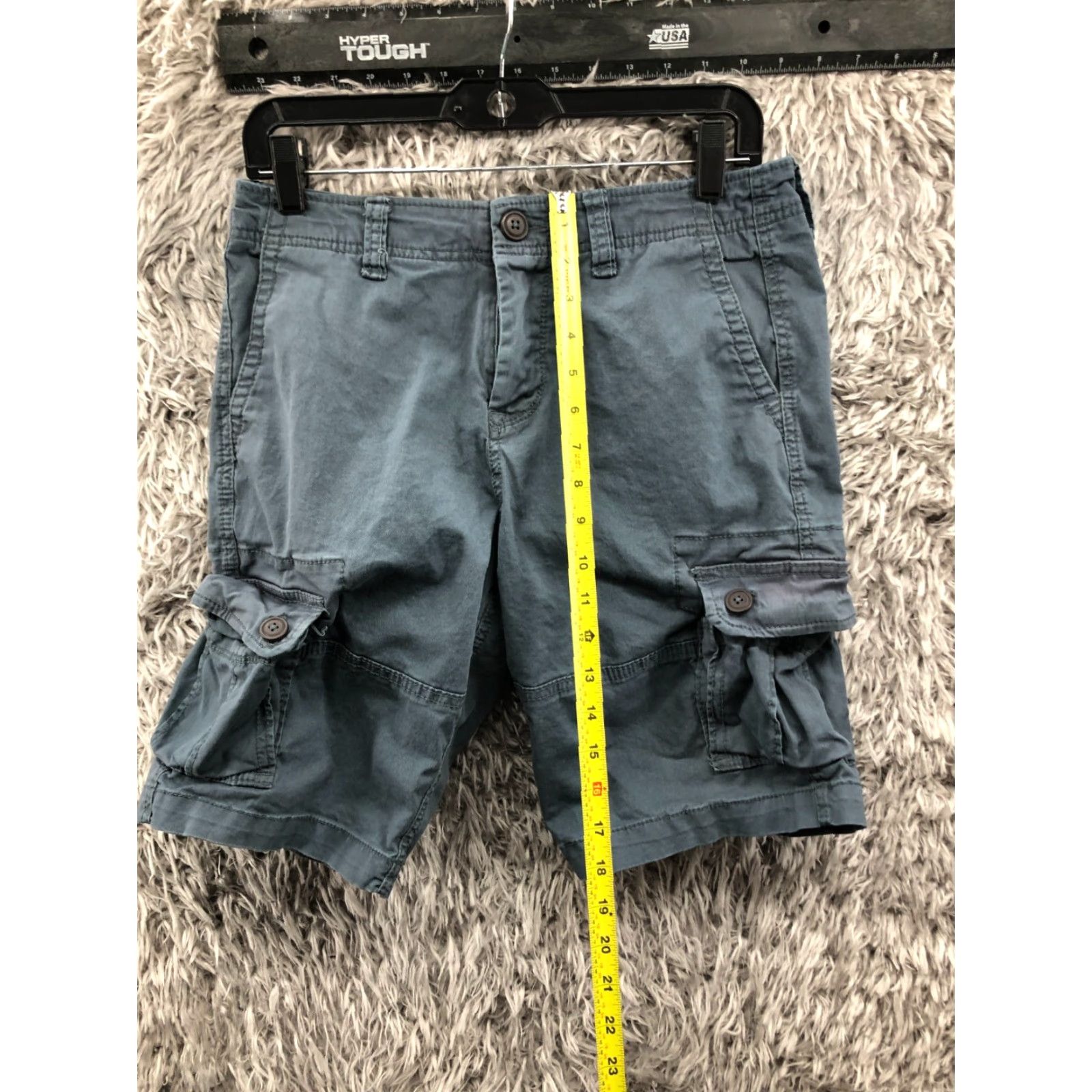 Vintage Aéropostale Cargo Shorts Mens Size 28 Mid Rise Medium Wash Blue Cargo Short Mens 28 Blue Size US 28 / EU 44 - 3 Thumbnail