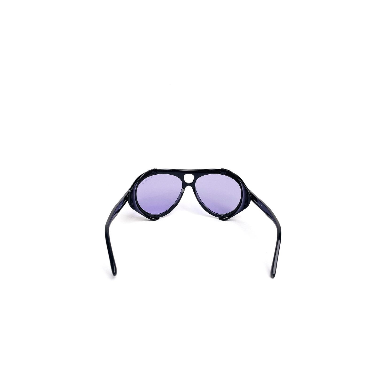 Tom Ford Black Frame Purple Lens Sunglasses Size ONE SIZE - 4 Thumbnail