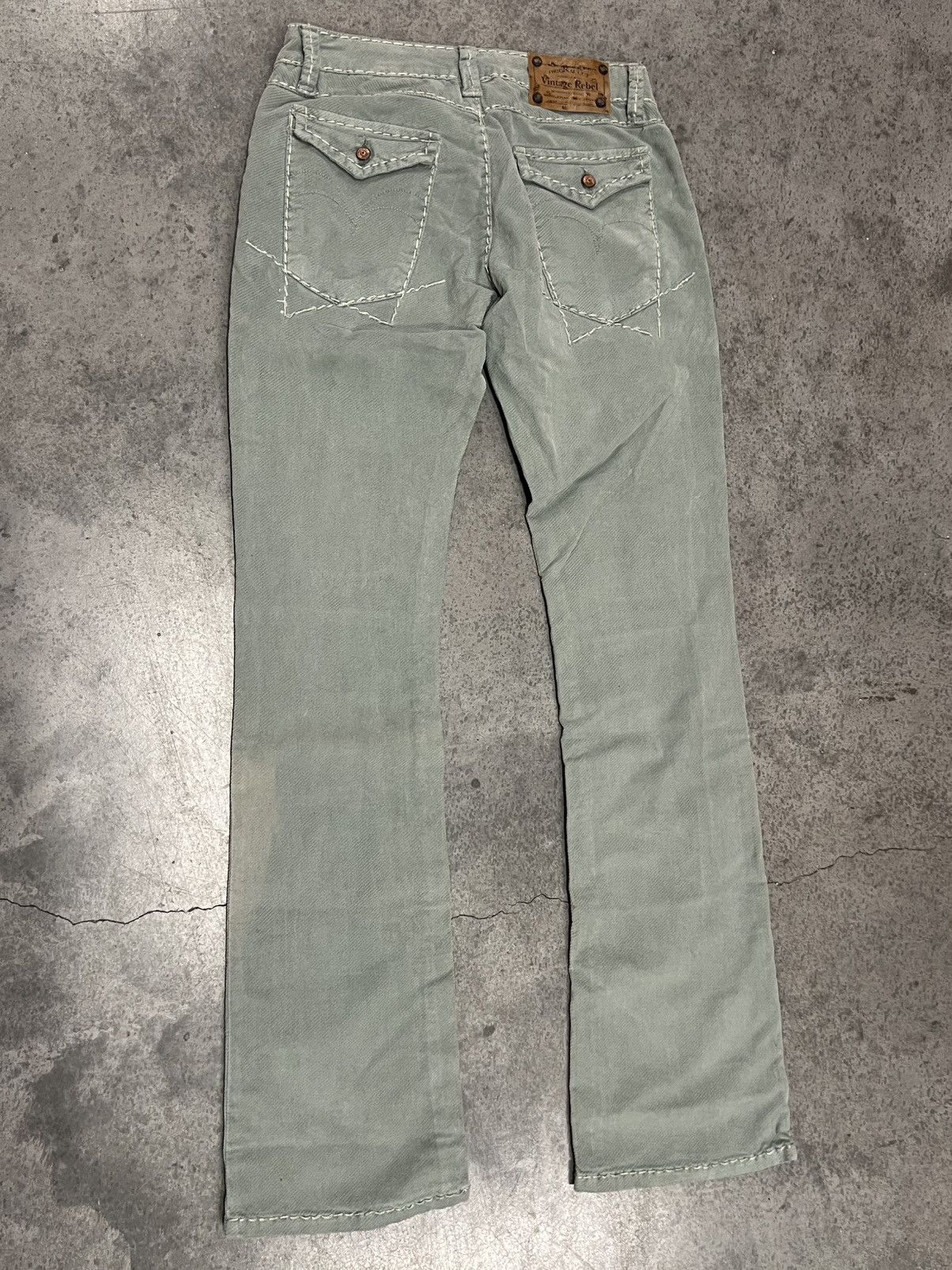 Vintage Y2K 2000's VTG Vintage Rebel USA Streetwear Goth Retro Pants Size 30" / US 8 / IT 44 - 2 Thumbnail