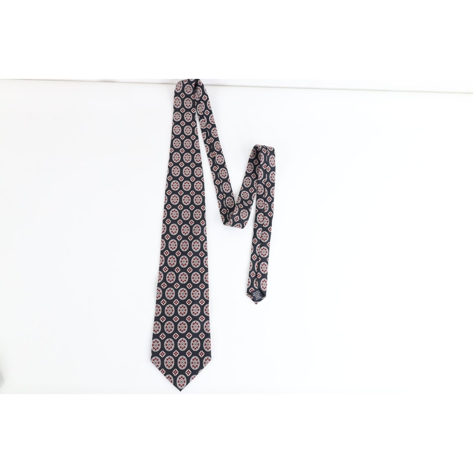Vintage Vintage 90s Streetwear Geometric Diamond Neck Tie Necktie Size ONE SIZE - 3 Thumbnail