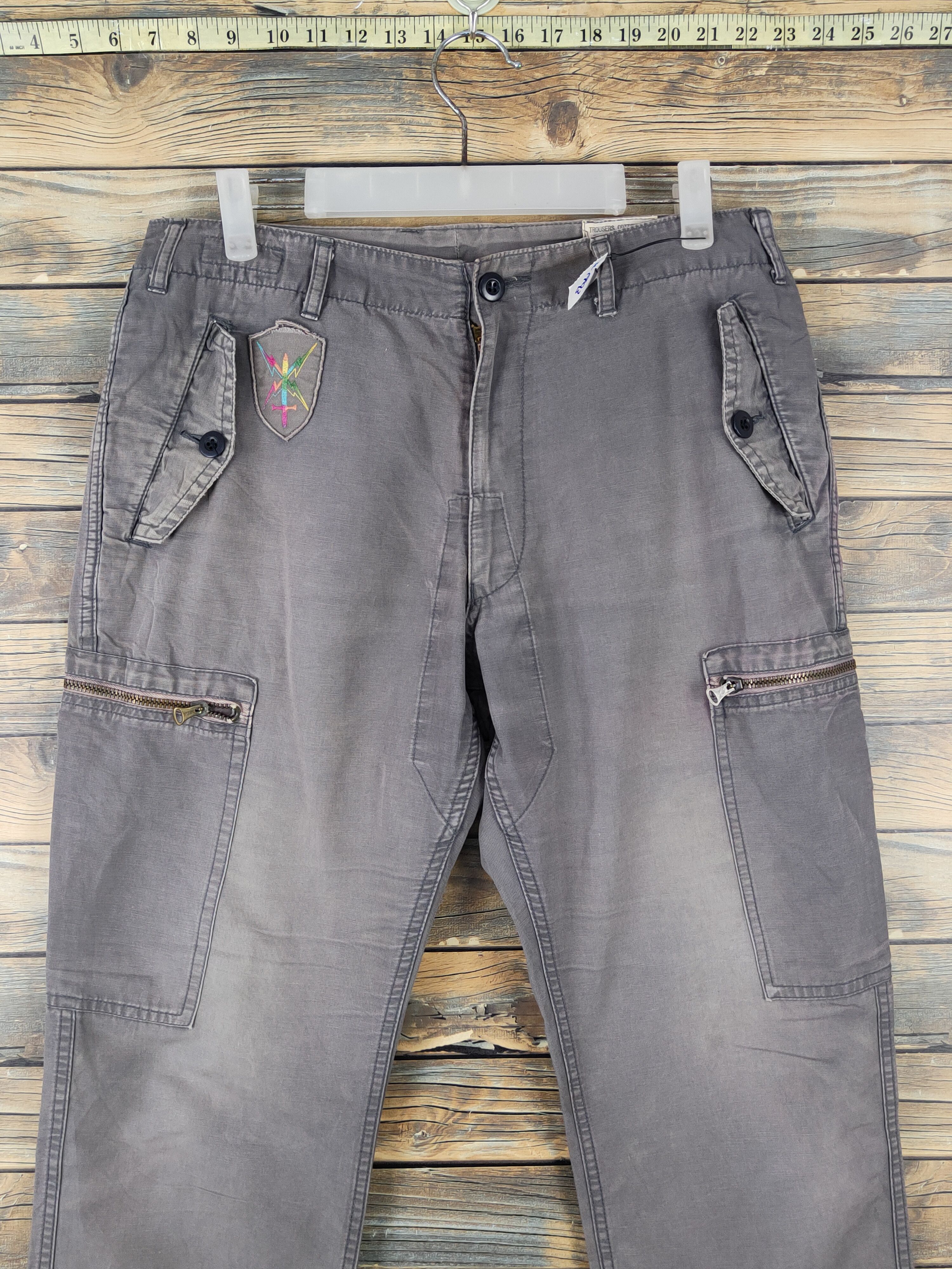 Japanese Brand On Glory Dark Gray Multipocket Tactical Cargo Pants #W1793 Size US 30 / EU 46 - 2 Thumbnail