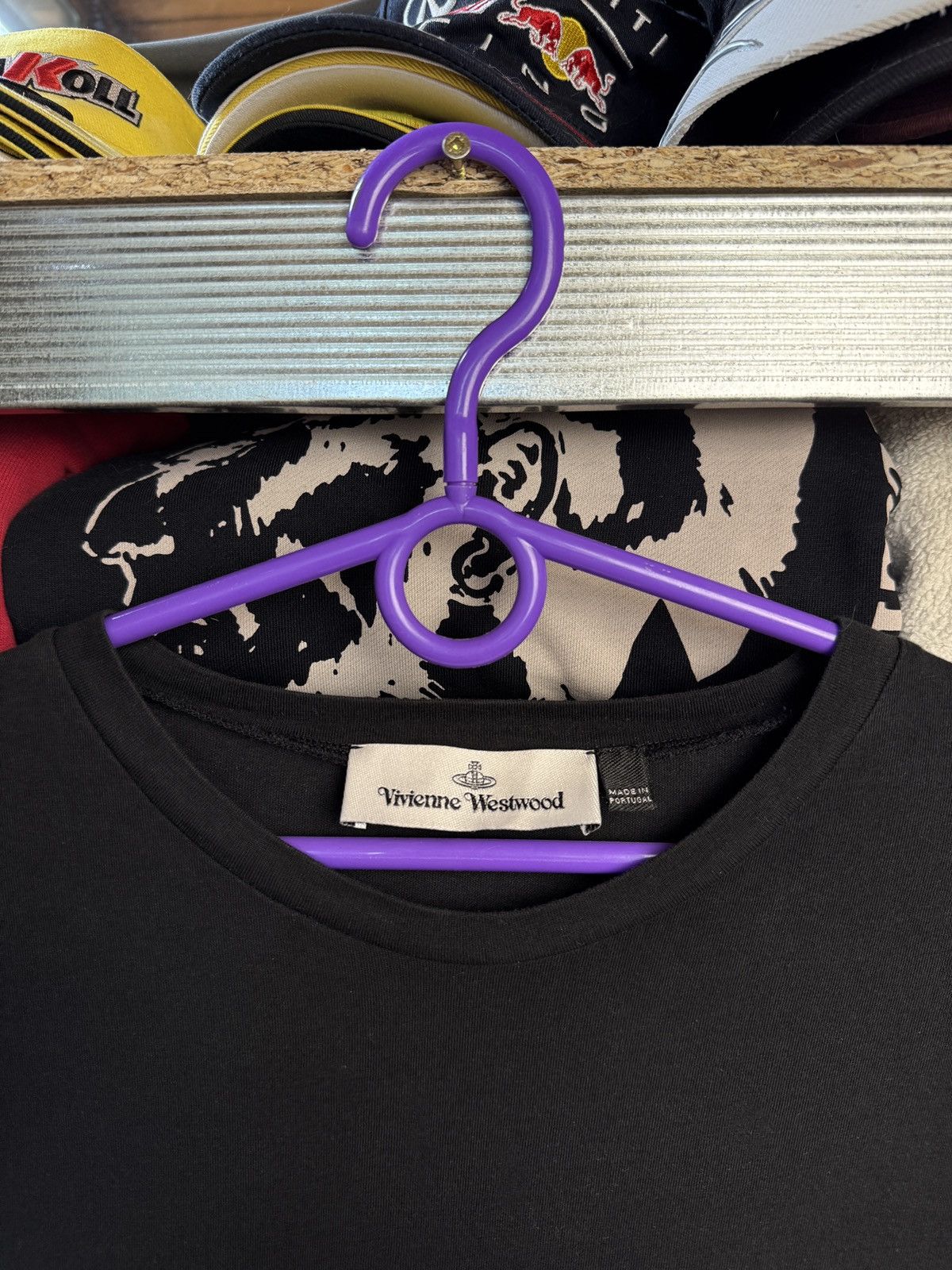 Japanese Brand Vivienne Westwood Black Tee Shirt Logo Size US XL / EU 56 / 4 - 5 Thumbnail