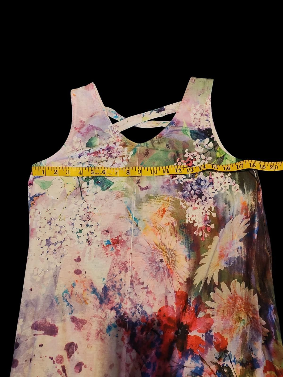 Other Time & Tru Sleeveless V-Neck Casual Dress Size S / US 4 / IT 40 - 8 Thumbnail