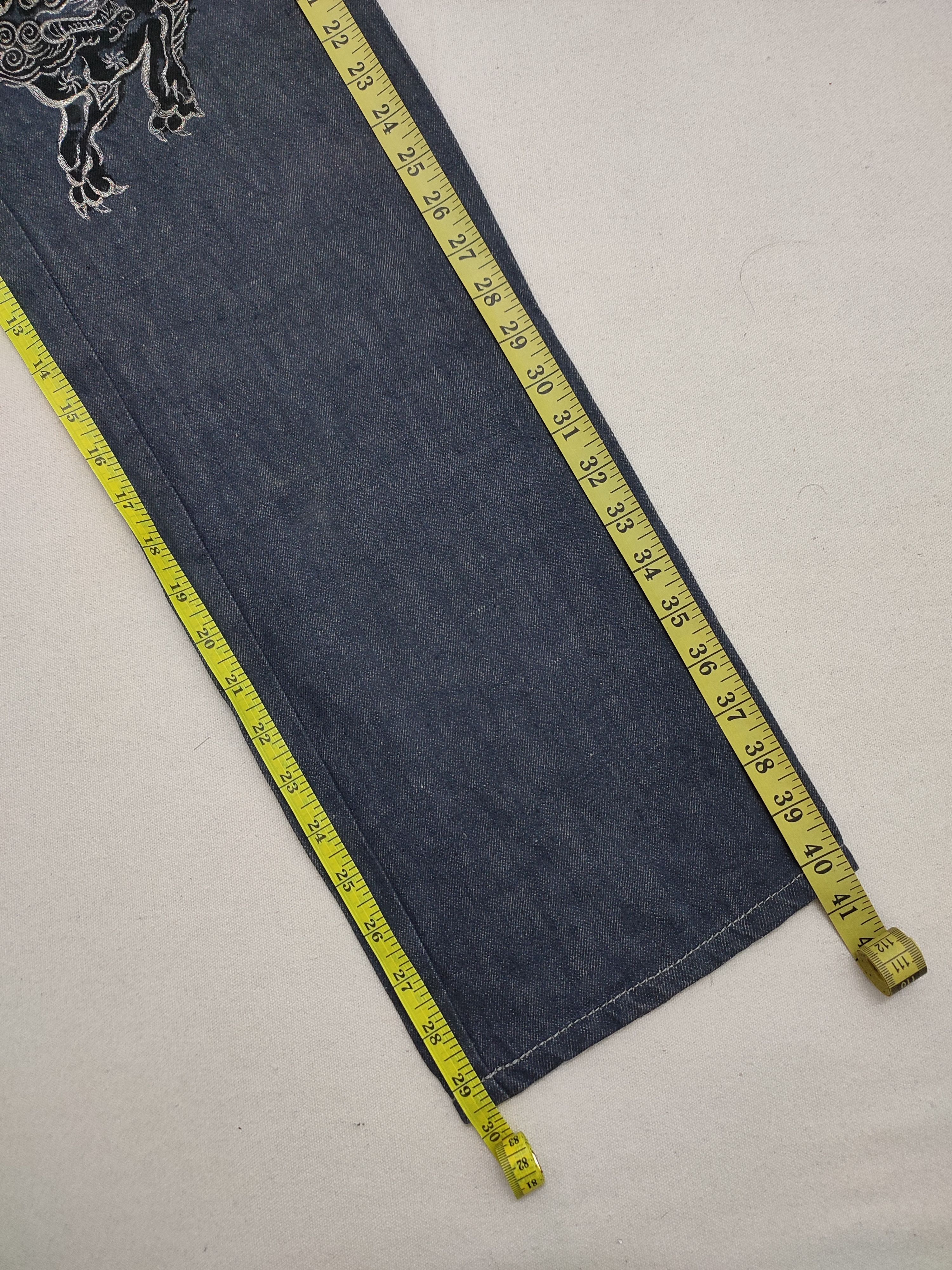 Jean Paul Gaultier Jean Paul Gaultier Dragon Embroidery Jeans Size US 31 - 6 Thumbnail