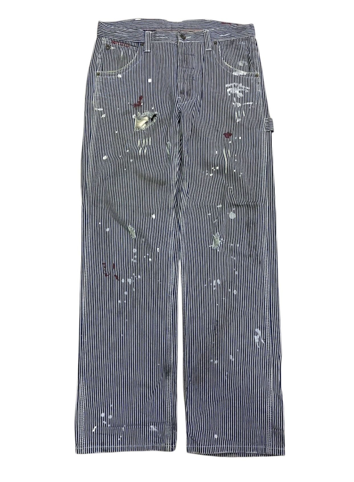 Japanese Brand 🔥Japanese Brand Mangrove Blue Union Made Painted Pant Size US 34 / EU 50 - 1 Thumbnail