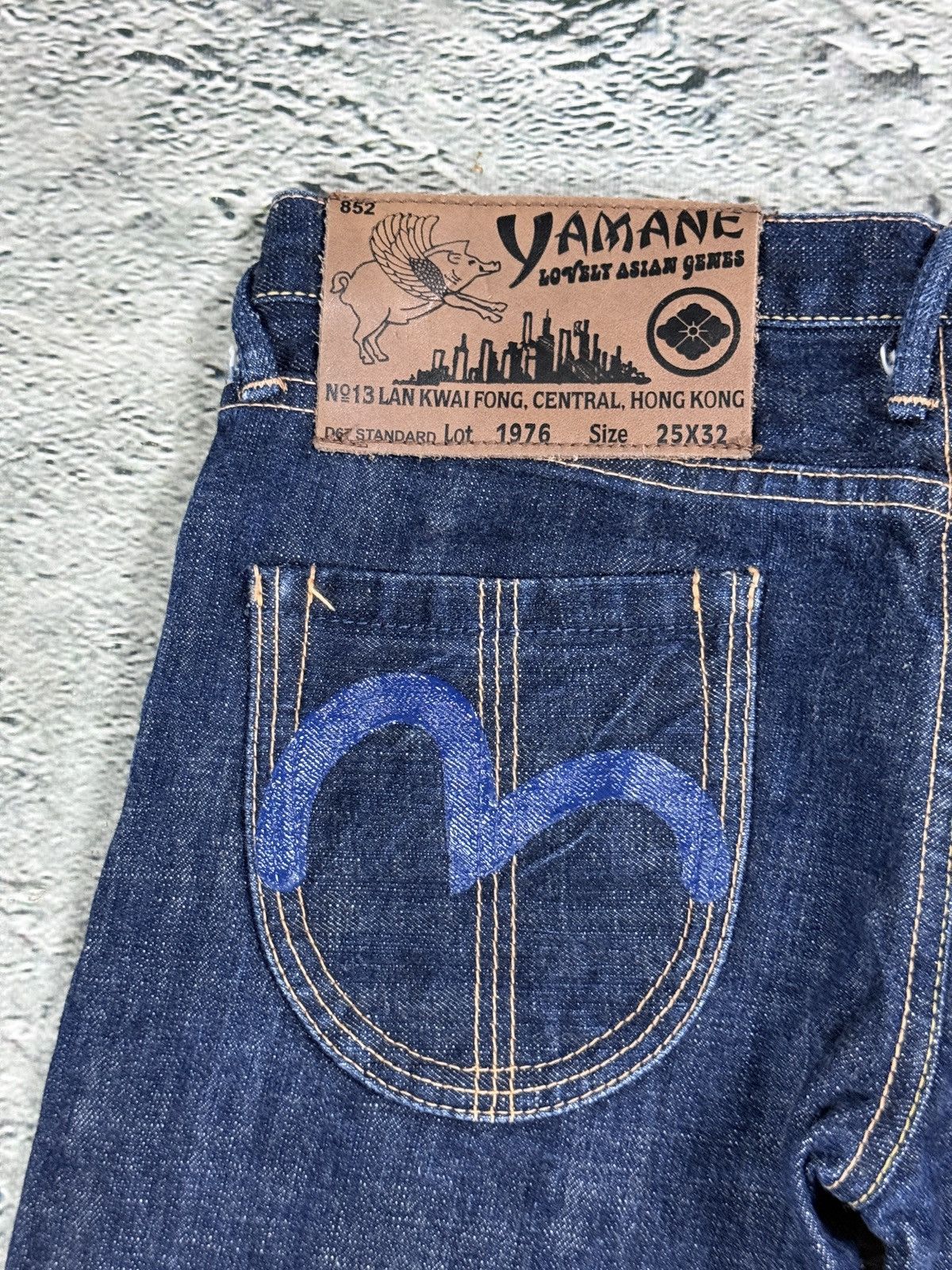 Evisu Evisu Yamane jeans bootcut navy vintage smiley face gull Size 25" / US 0 / IT 36 - 3 Thumbnail