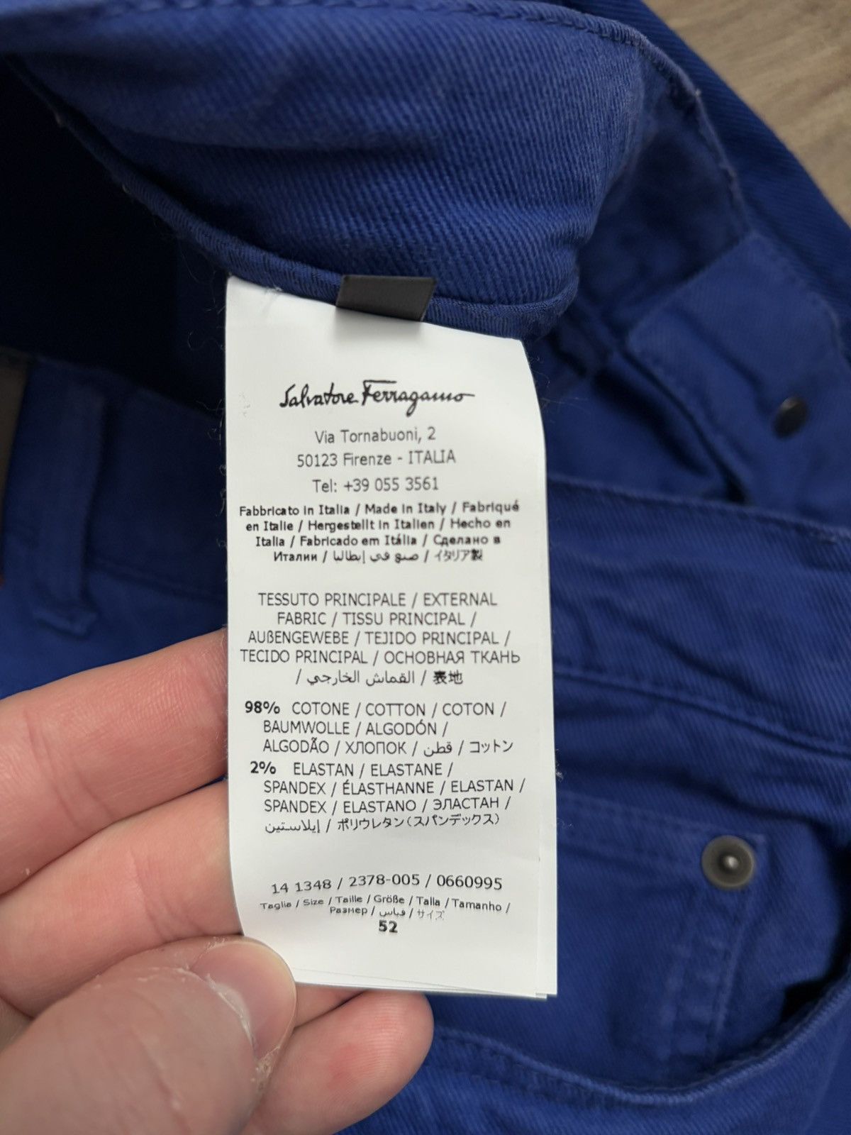 Salvatore Ferragamo Salvatore Ferragamo Blue Denim Pants Size US 34 / EU 50 - 6 Thumbnail
