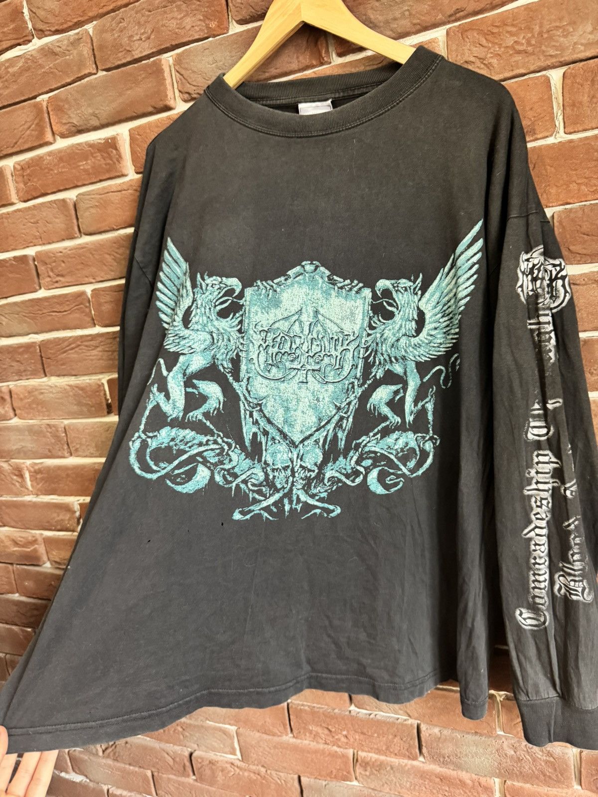 Band Tees Rare Vintage 90s Marduk Black Metal Assault XL Band Tee Size US XL / EU 56 / 4 - 7 Thumbnail