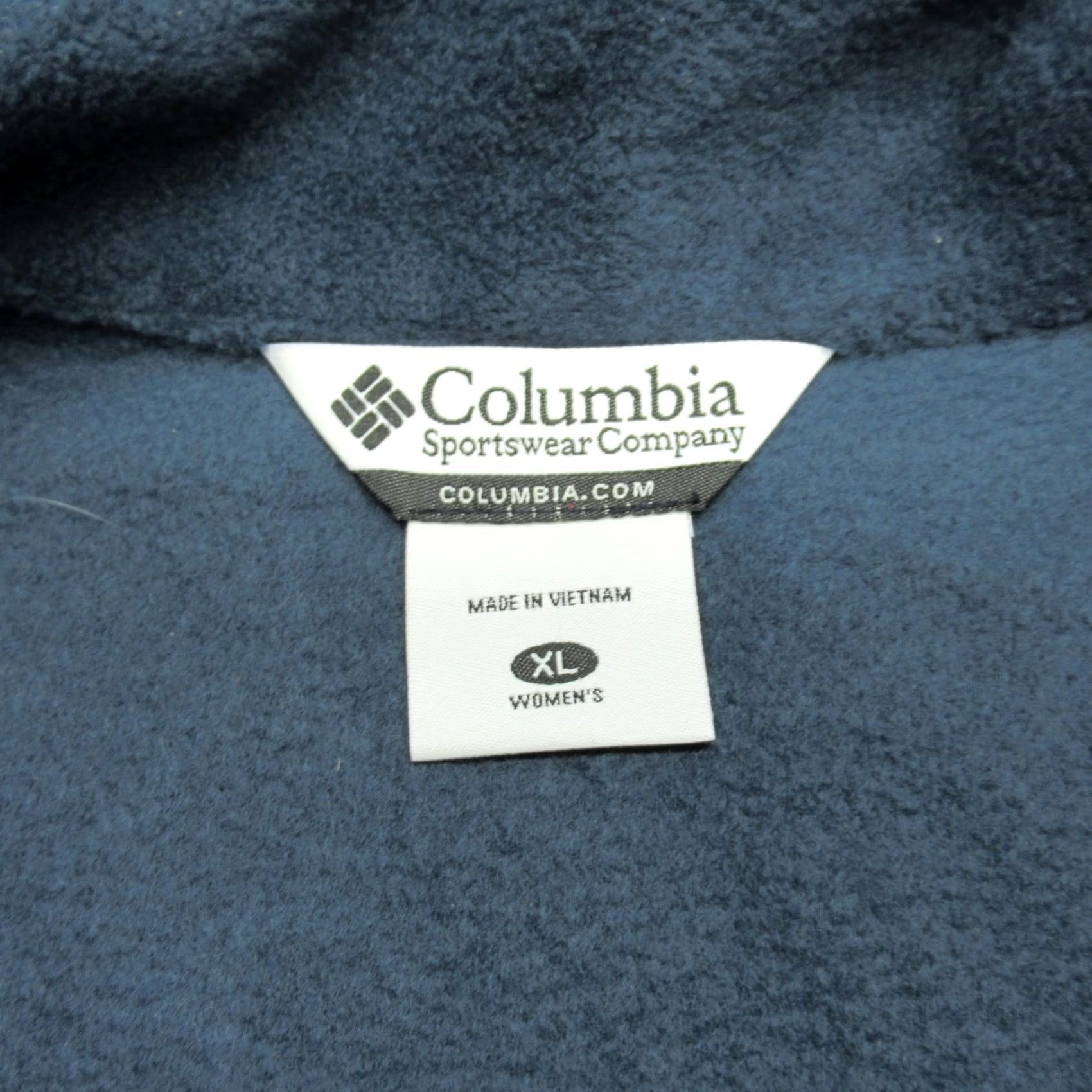 Vintage Vest Womens XL Blue Columbia Fleece Pockets Full Zip SUPER Soft Outdoor Logo NEW Size XL / US 12-14 / IT 48-50 - 3 Thumbnail