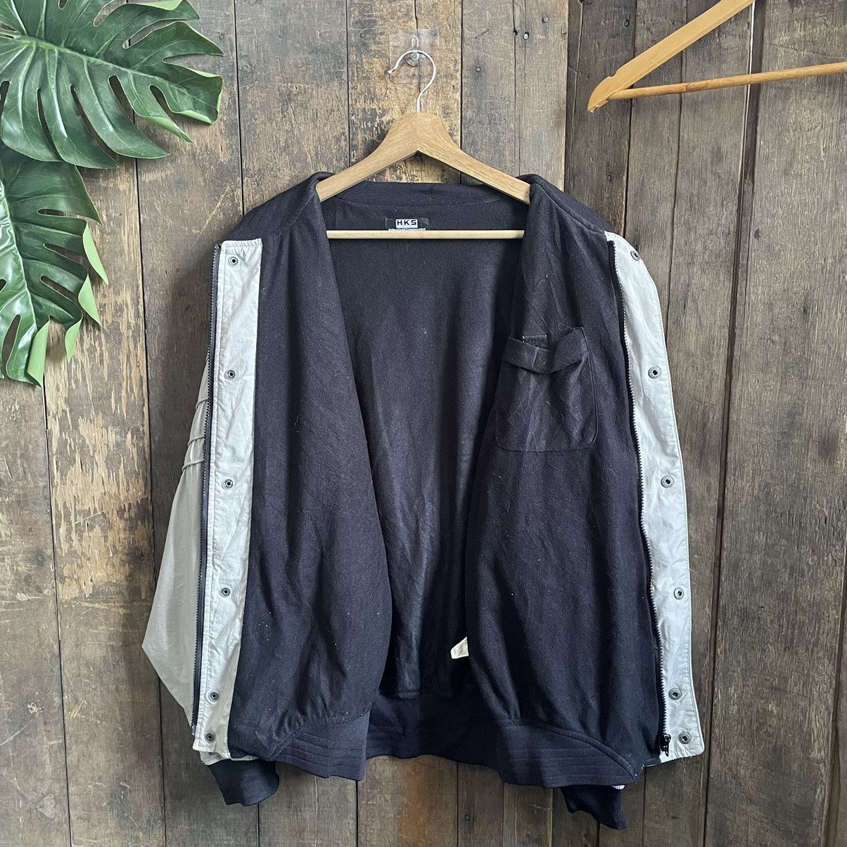 Vintage Vintage HKS Oil Splash Bomber Jacket Size US L / EU 52-54 / 3 - 4 Thumbnail