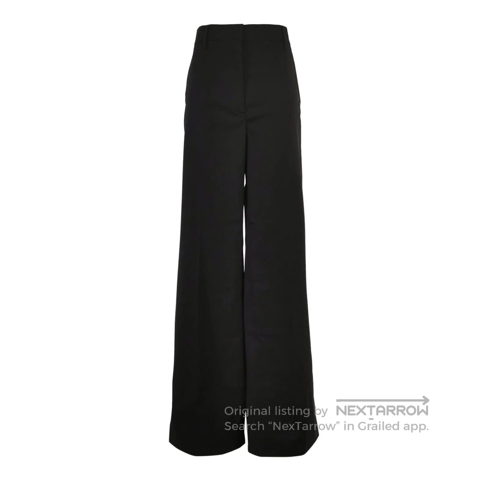 Prada Prada Black Wool Blend Wide. Size 39" - 1 Thumbnail