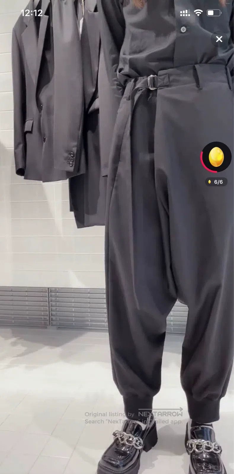Yohji Yamamoto Yohji Yamamoto size 3 Asymmetric wool trousers Size US 30 / EU 46 - 6 Thumbnail