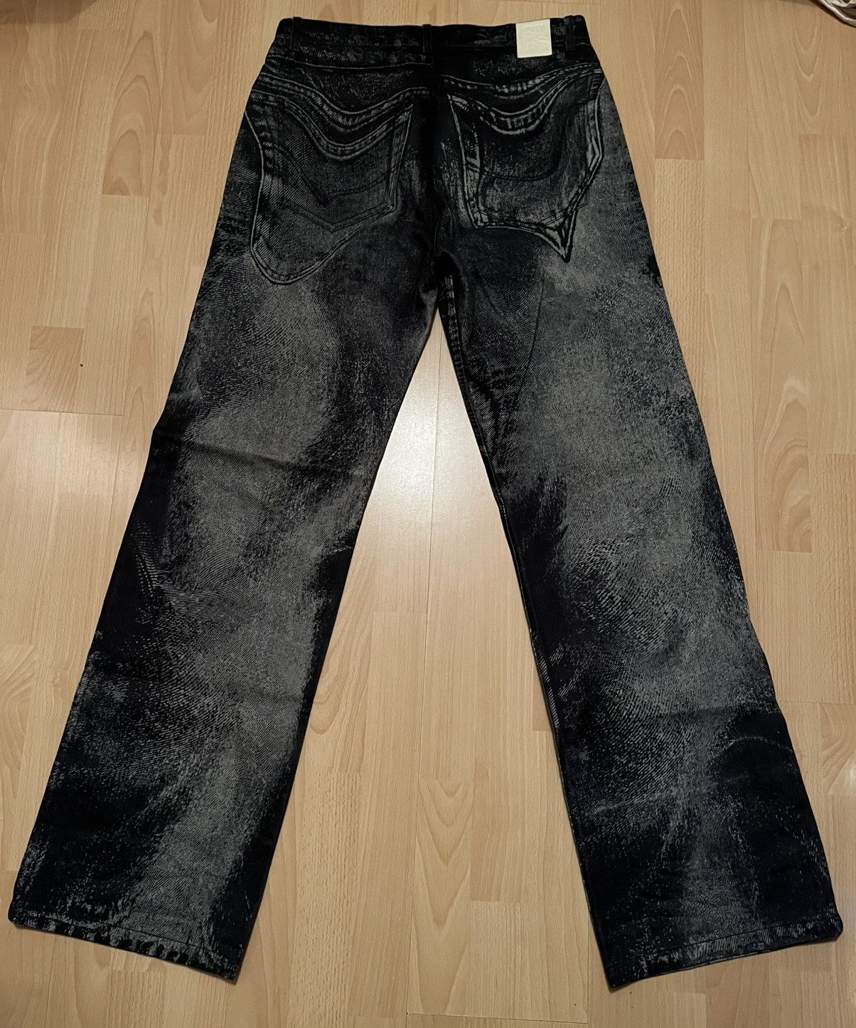CamperLab Camperlab distorted abstract print denim jeans trompe l’oeil Size US 32 / EU 48 - 6 Thumbnail