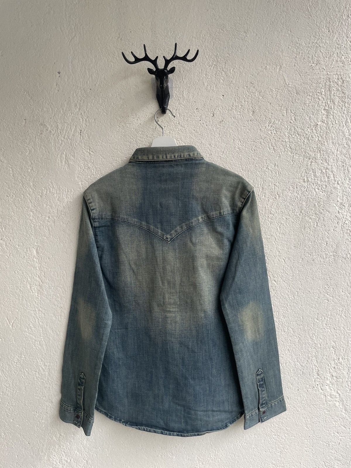 If Six Was Nine 2000s Intheattic Wash Denim Shirt Ifsix LGB Fuga Y2K Hysteri Size US S / EU 44-46 / 1 - 7 Thumbnail