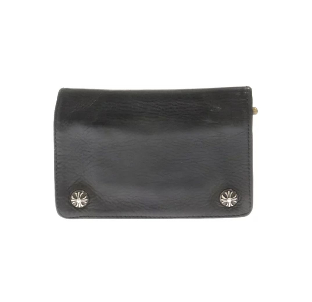 Pre-owned Chrome Hearts Leather Long Wallet