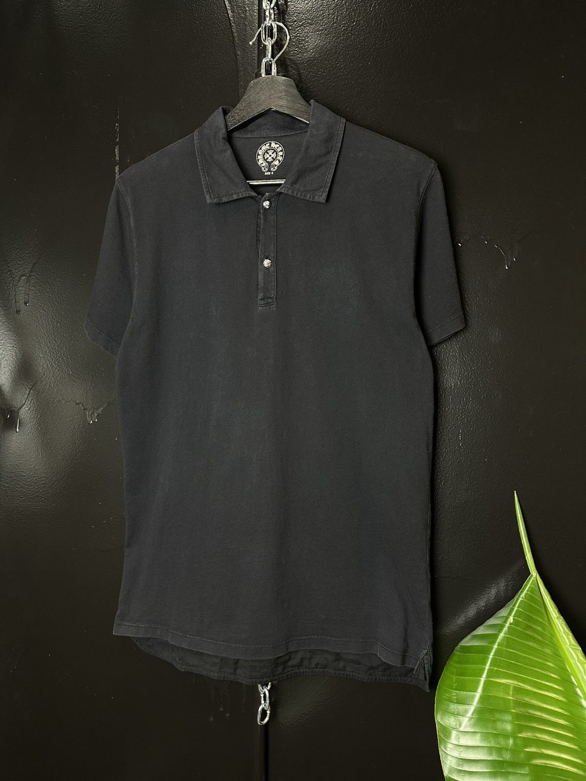 Chrome Hearts Chrome Hearts Silver Button Horseshoe Polo Tee Size US S / EU 44-46 / 1 - 1 Thumbnail