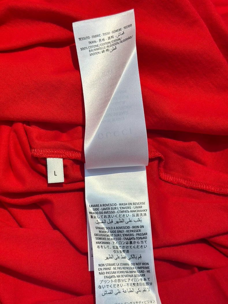 Gucci Gucci Red logo loose T-shirt top 2501-Nextarrow Size US L / EU 52-54 / 3 - 6 Thumbnail