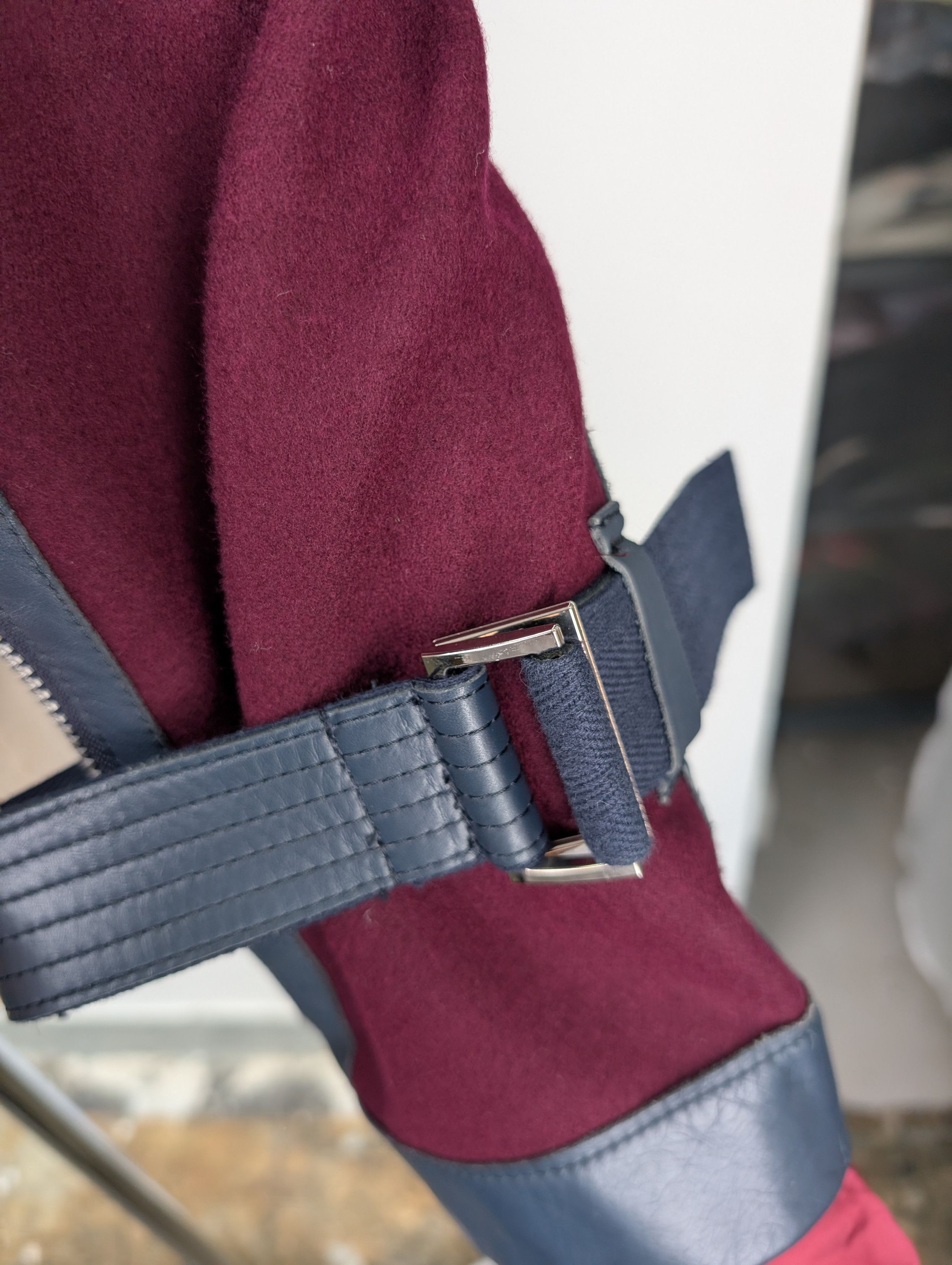 Sacai Sacai Red Melton Wool Blouson Jacket Size US S / EU 44-46 / 1 - 4 Thumbnail