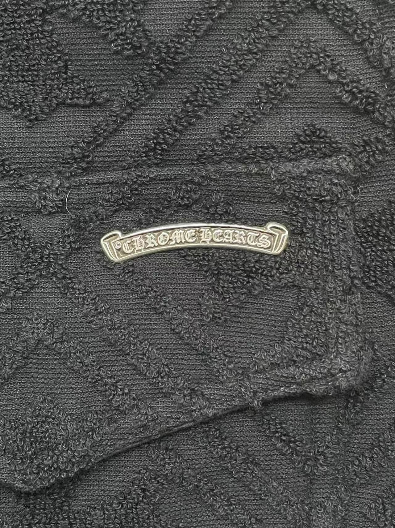Chrome Hearts Chrome Hearts Black Terry Plus Monogram Short Sleeve Shirt Size US L / EU 52-54 / 3 - 5 Thumbnail