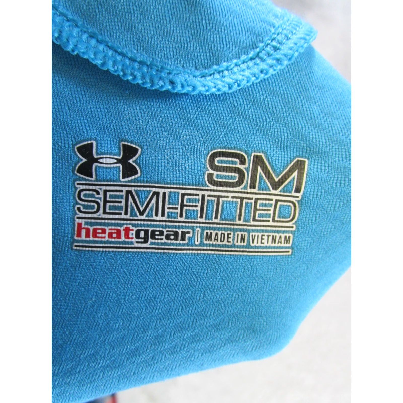 Under Armour Under Armour Sweatshirt Womens Small Blue HeatGear Mock Neck Pullover Activewear Cross Training, Gym & Running Womens Size S / US 4 / IT 40 - 3 Thumbnail