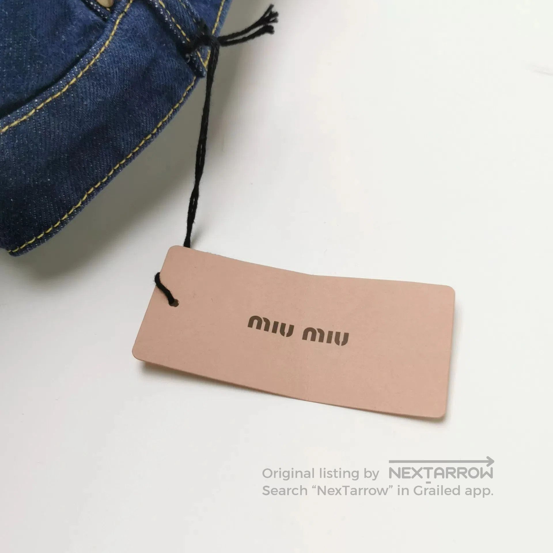 Miu Miu Miu Miu Cotton Denim Pants Size 28. Size 28" / US 6 / IT 42 - 4 Thumbnail