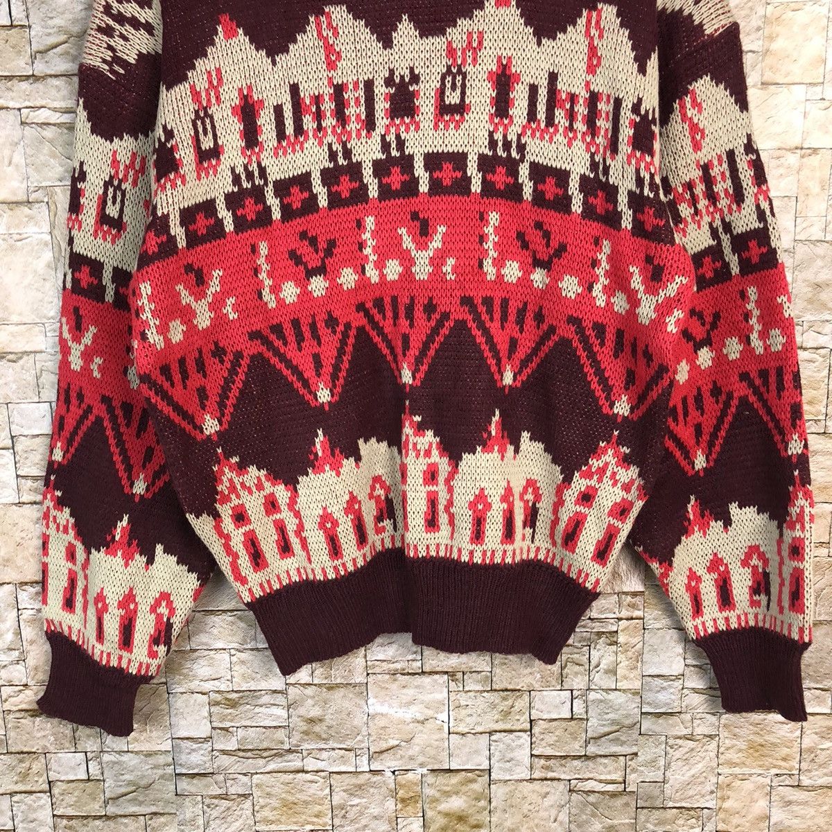 Homespun Knitwear Tigg colorfull art sweatshirt Knitwear #A425 Size S / US 4 / IT 40 - 3 Thumbnail