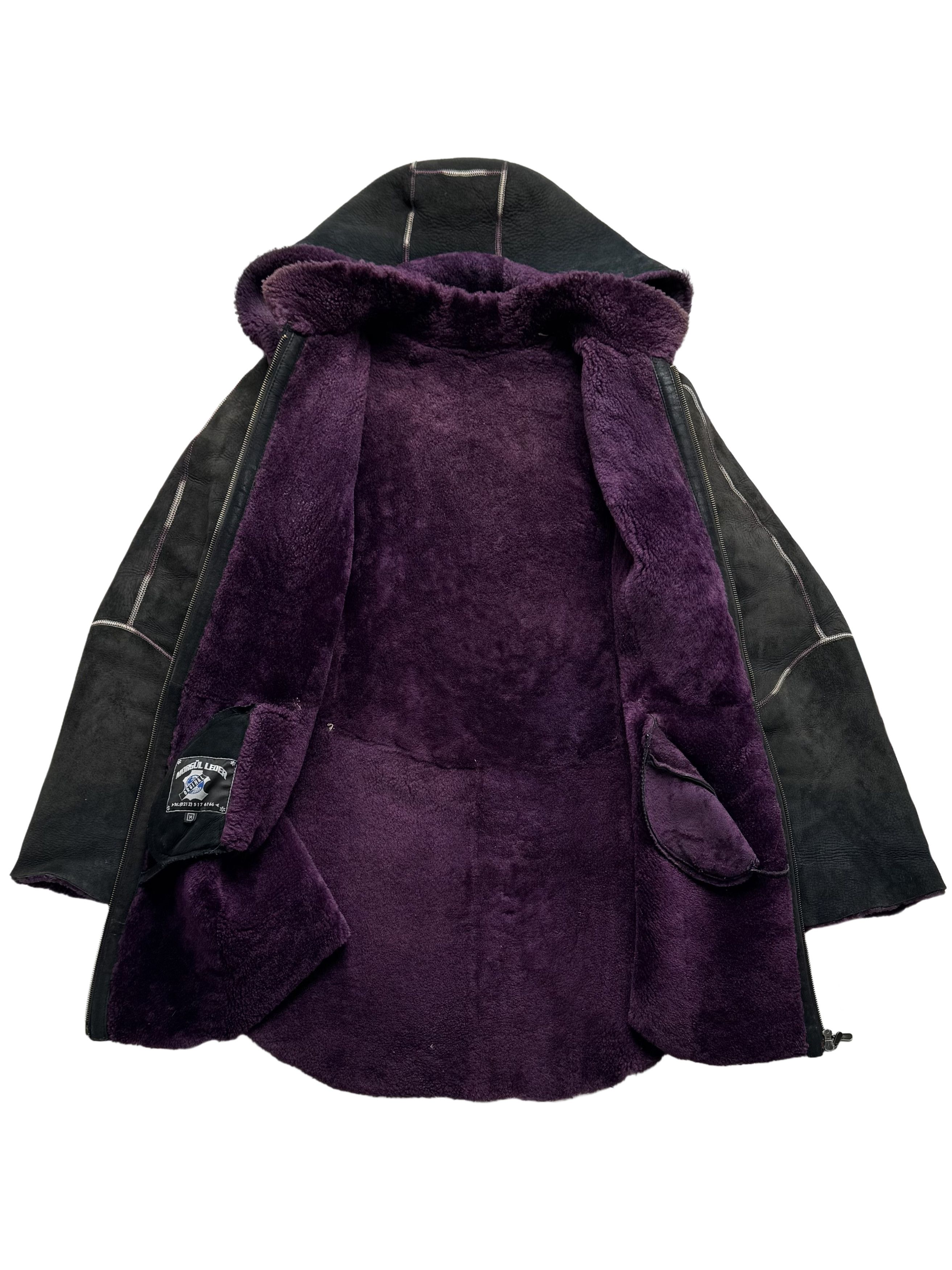 Vintage Vintage Real Sheepskin Coat With Hood Size M / US 6-8 / IT 42-44 - 5 Thumbnail
