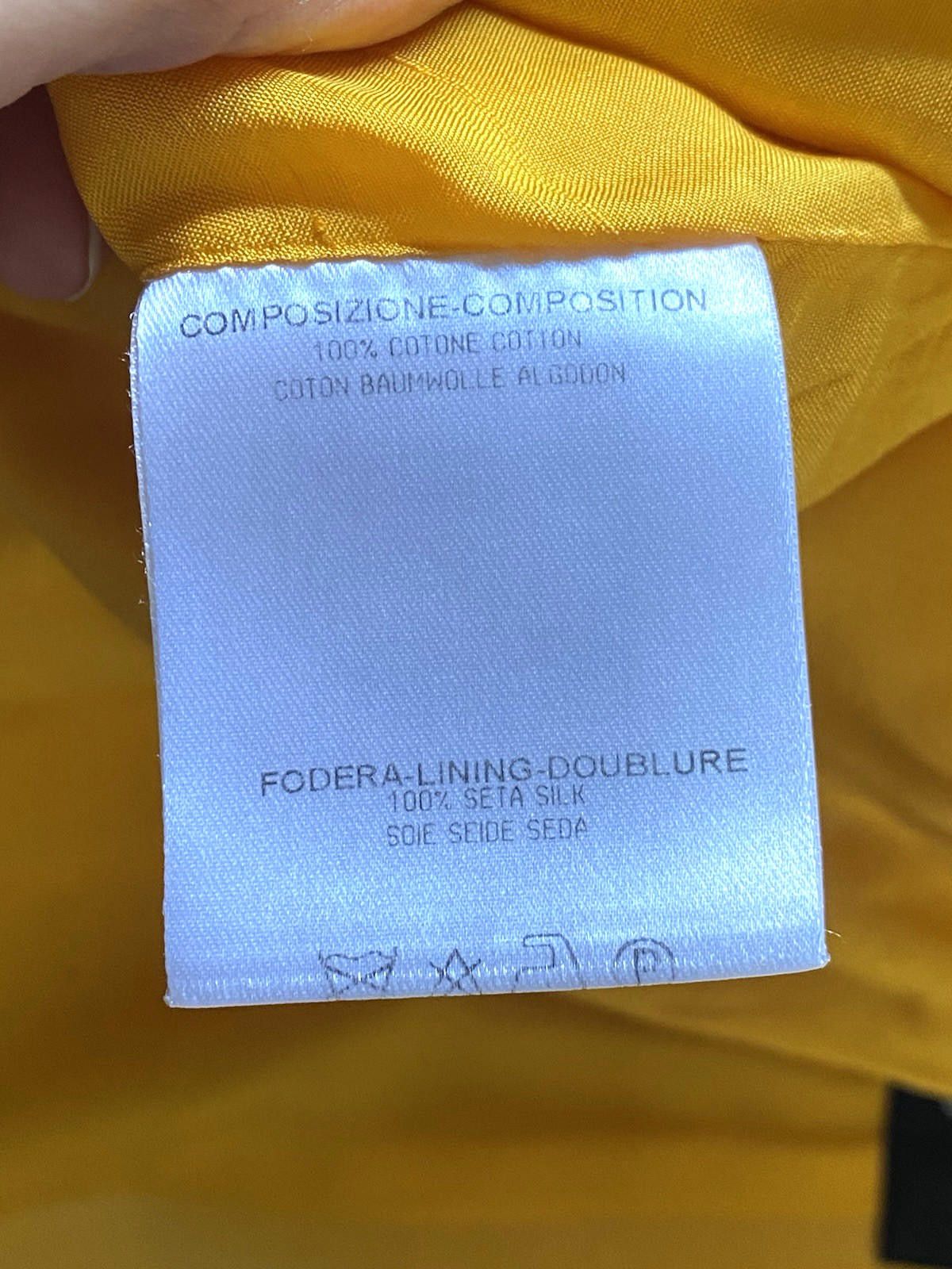 Gucci Vintage Gucci 2008 Jacket IT-38 S Yellow Cotton Blazer Size M / US 6-8 / IT 42-44 - 11 Thumbnail