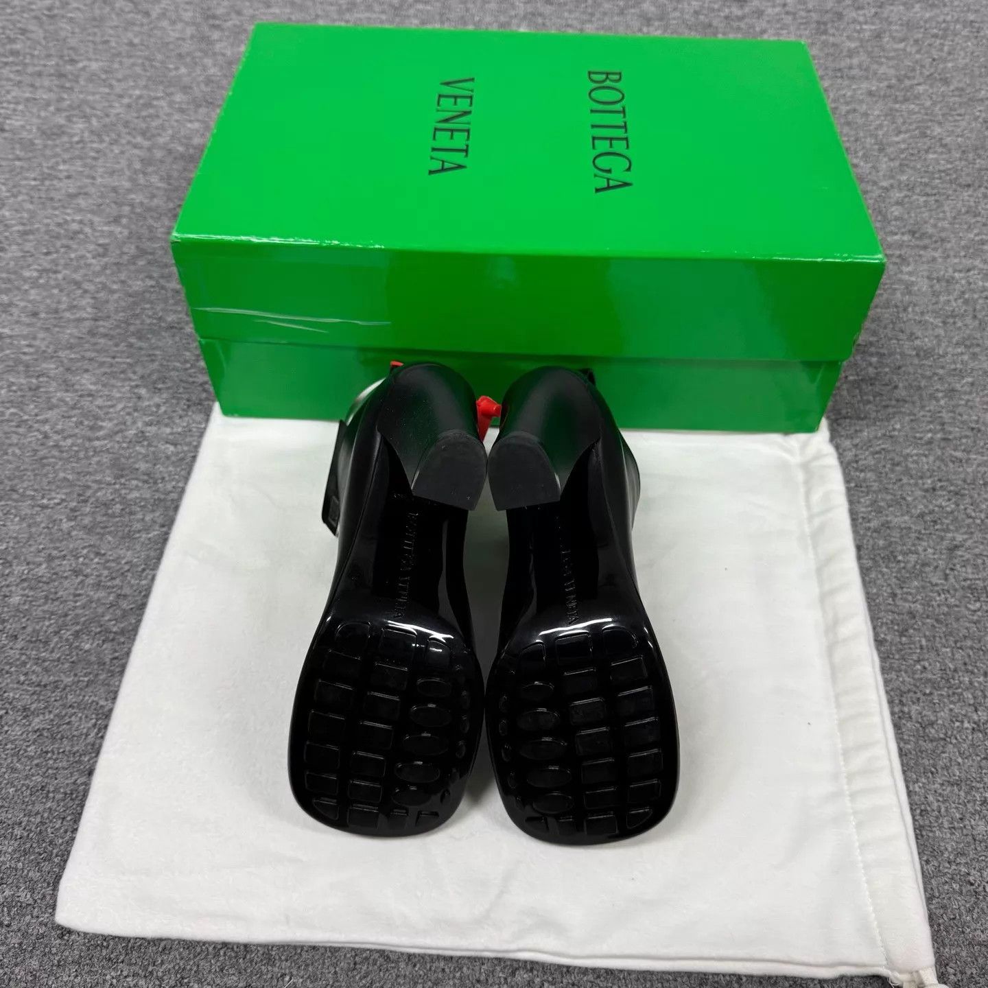 Bottega Veneta BV Black Square Toe Block Heel Ankle Boots EU35.5 Size US 5 / IT 35 - 5 Thumbnail