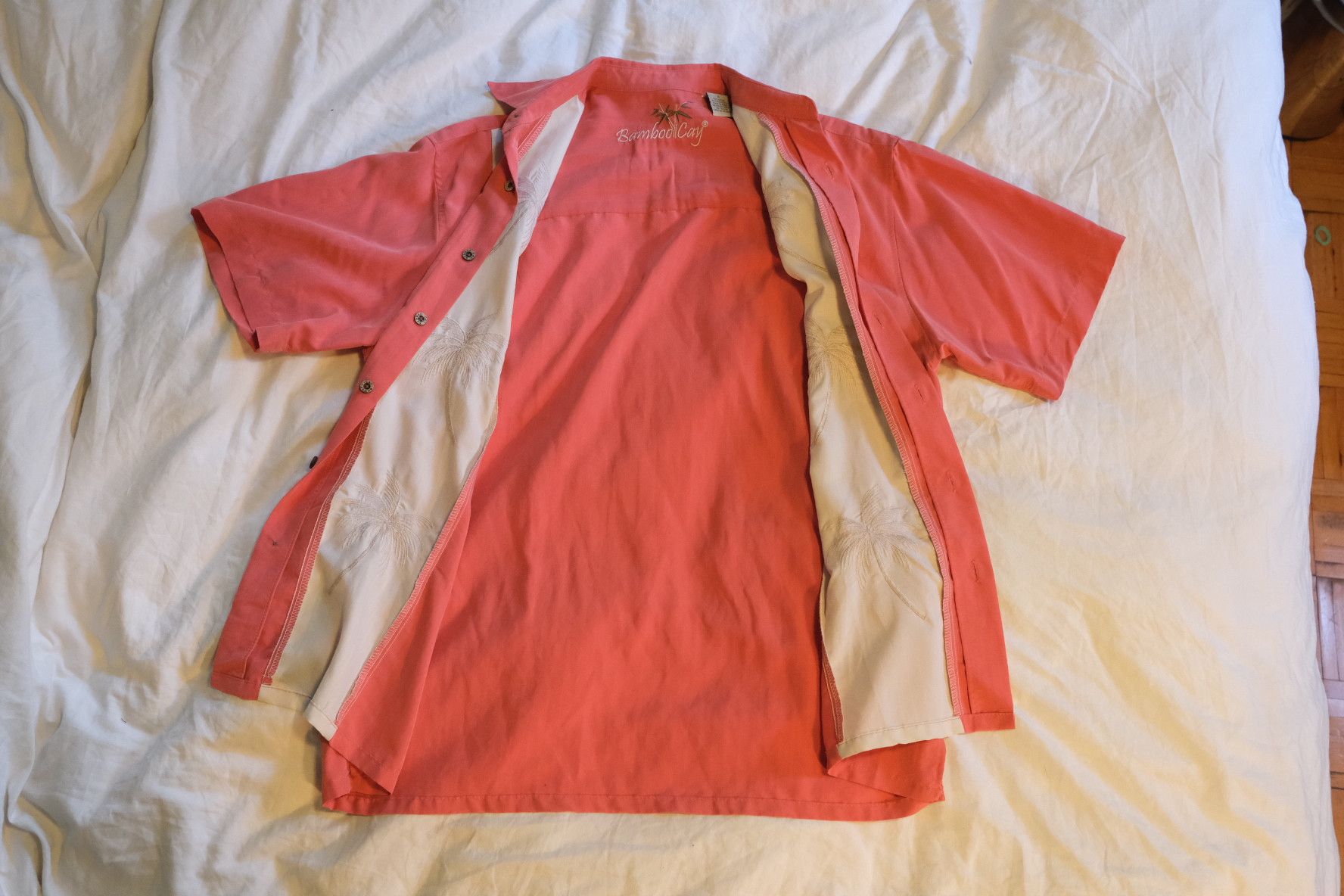 Designer Bamboo Cay: Paneled Pacific Palms Camp Shirt Size US M / EU 48-50 / 2 - 3 Thumbnail