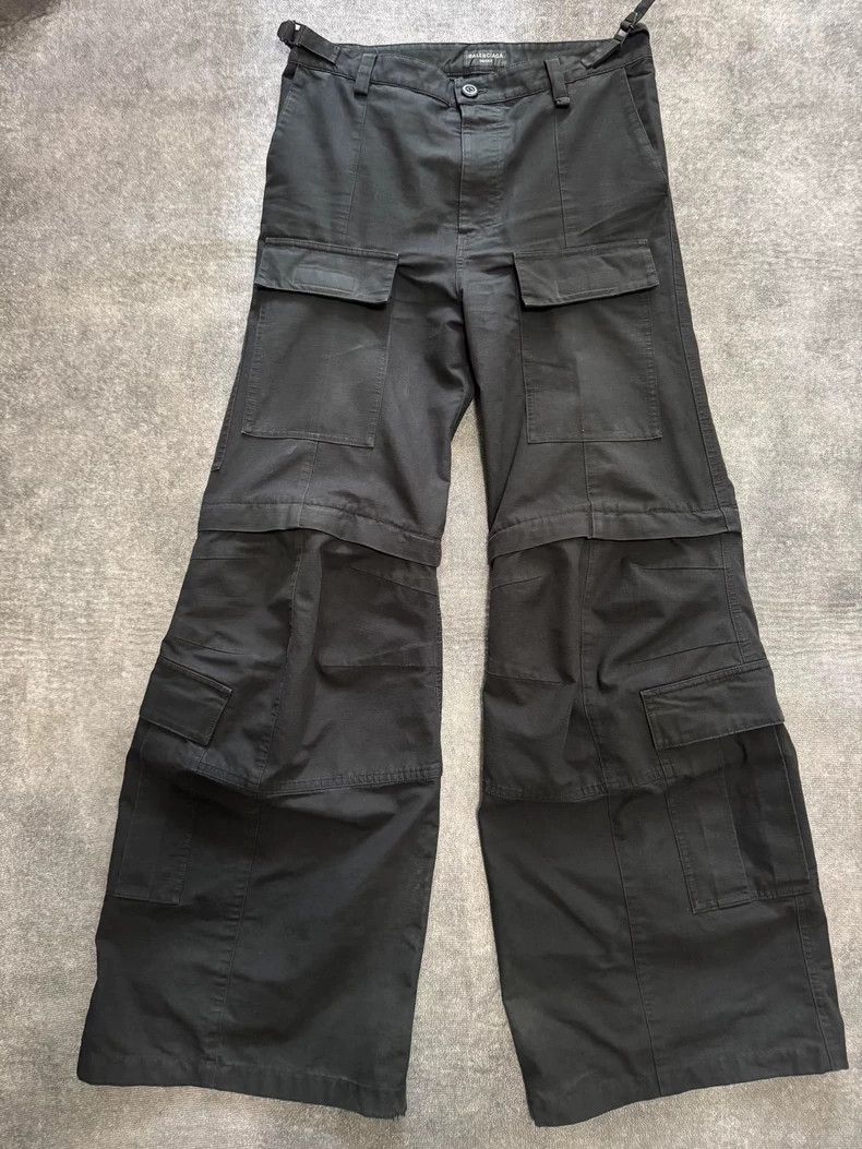 Balenciaga Balenciaga size S Flared detachable Cargo to make old bell Size US 27 - 1 Thumbnail