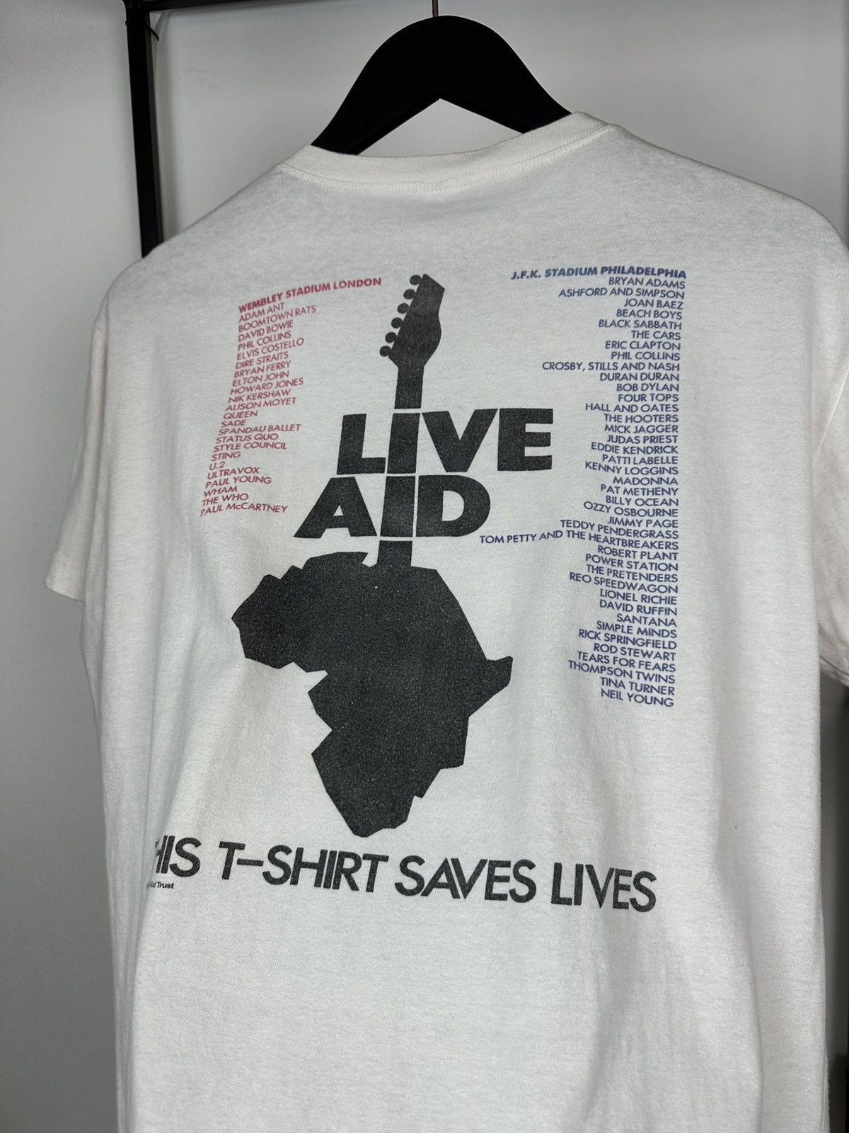 Other Live Aid 1985 The Global Jukebox T Shirt Vintage Concert L Size US L / EU 52-54 / 3 - 22 Thumbnail