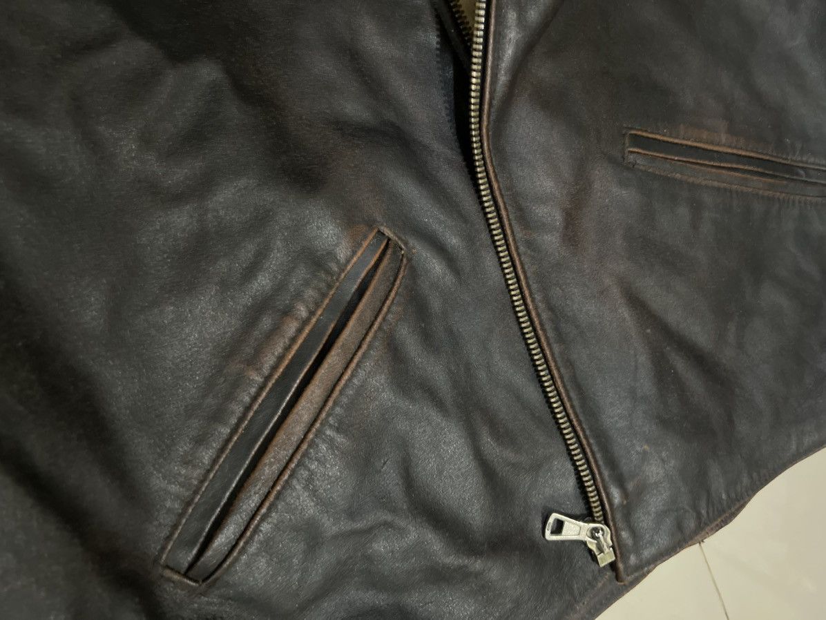 Frye Vintage FRYE BOOTS Distressed Leather Jacket Size US XXL / EU 58 / 5 - 6 Thumbnail