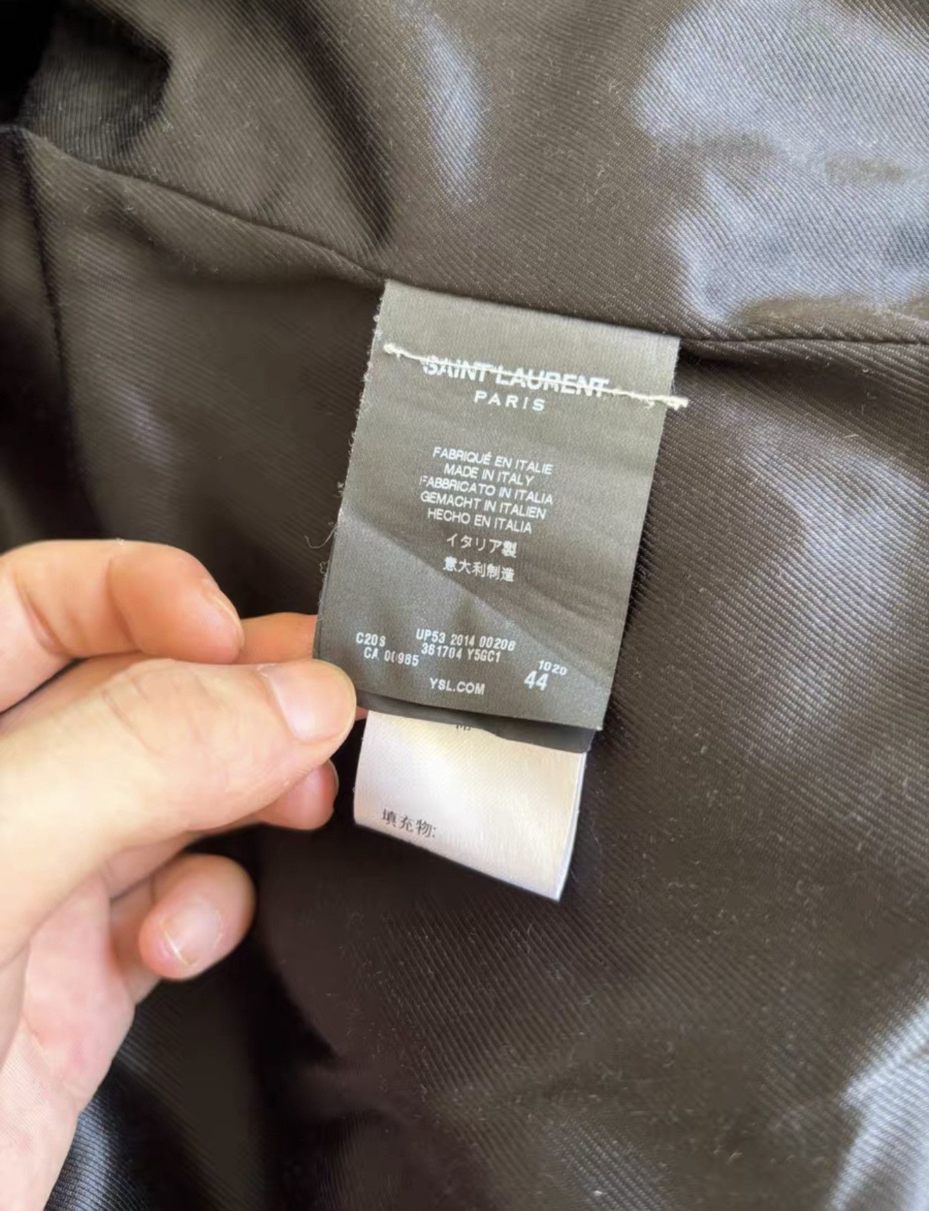 Saint Laurent Paris Saint Laurent Paris FW14 L01 Runway Version Sz44 Size US S / EU 44-46 / 1 - 6 Thumbnail