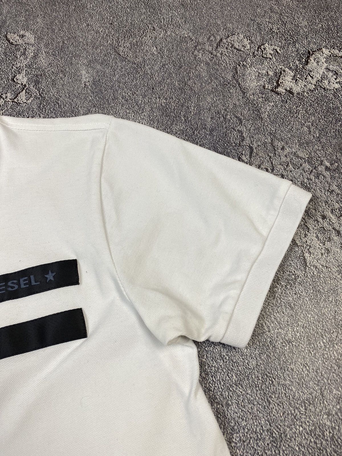 Diesel Diesel Avant Garde Zip White Polo Y2K Streetwear Size US M / EU 48-50 / 2 - 4 Thumbnail