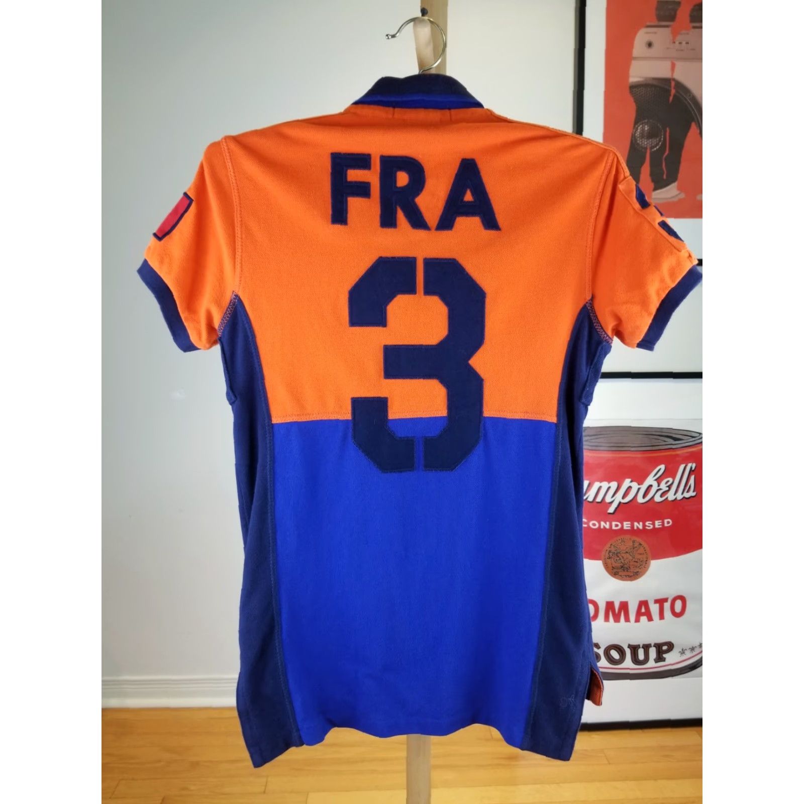 Polo Ralph Lauren VINTAGE RALPH LAUREN POLO SHIRT NAVY/ORANGE FRANCE POLO SHIRT SZ SMALL MEN T-SHIRT 18 INCH CROSS CHEST 28 INCH TOP TO BOTTOM 28 INCH SPRING SUMMER Size US S / EU 44-46 / 1 - 8 Thumbnail