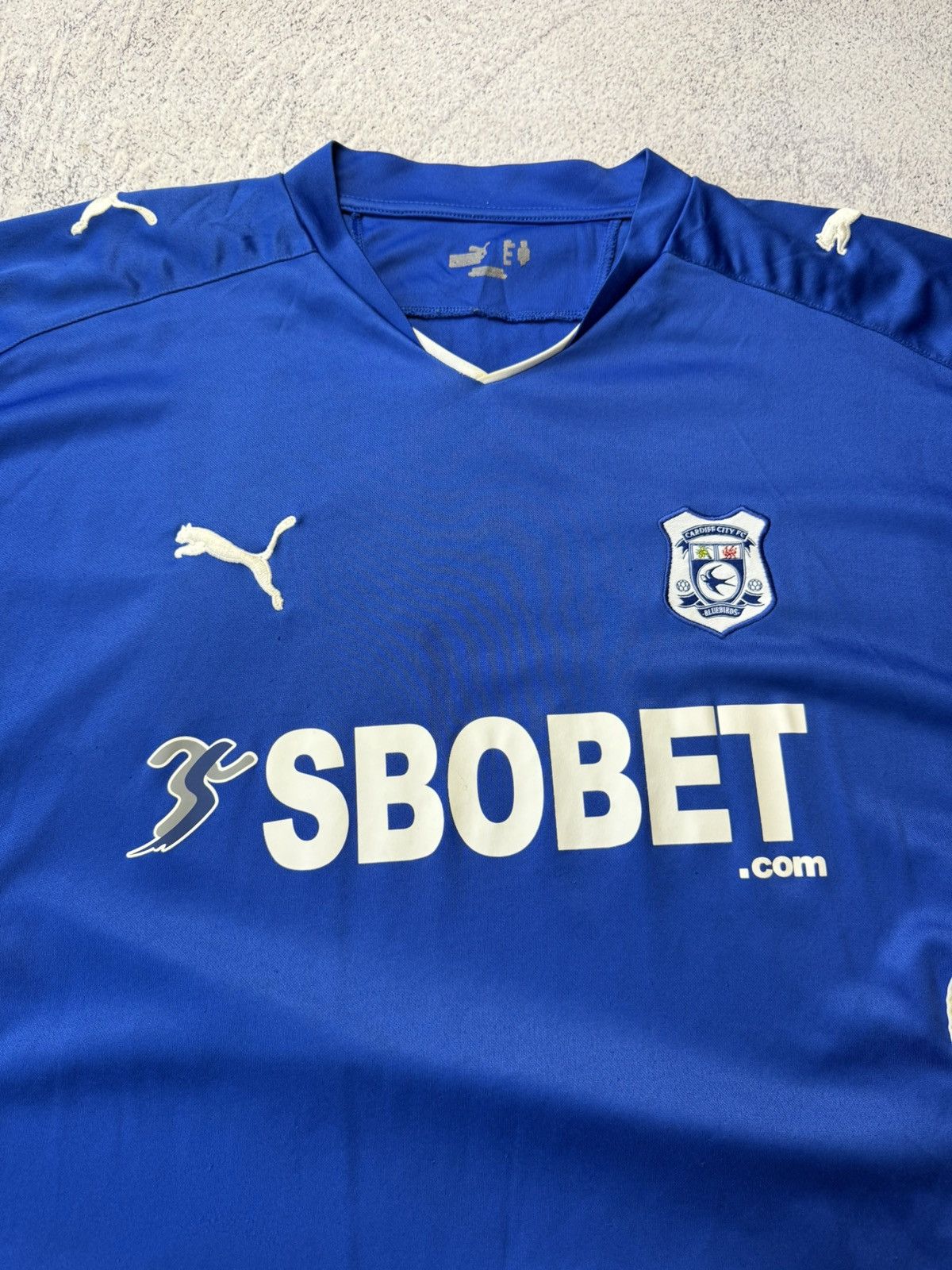 Puma Vintage Puma Cardiff City 2009/10 Home Shirt Soccer Jersey Size US XL / EU 56 / 4 - 6 Thumbnail