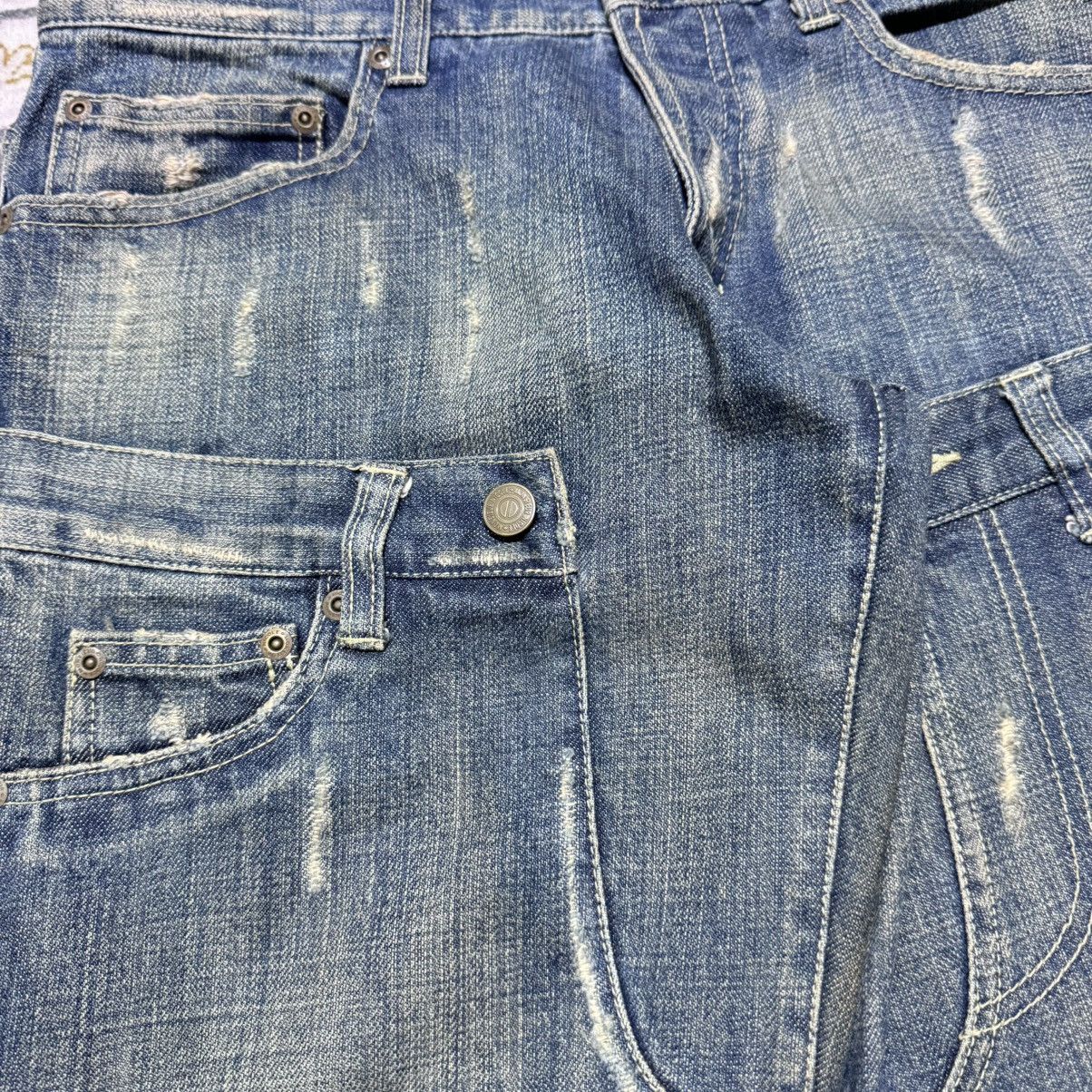 Nicole Club Monsieur Nicole Reconstructed Denim Jeans 20471120 Size US 31 - 4 Thumbnail