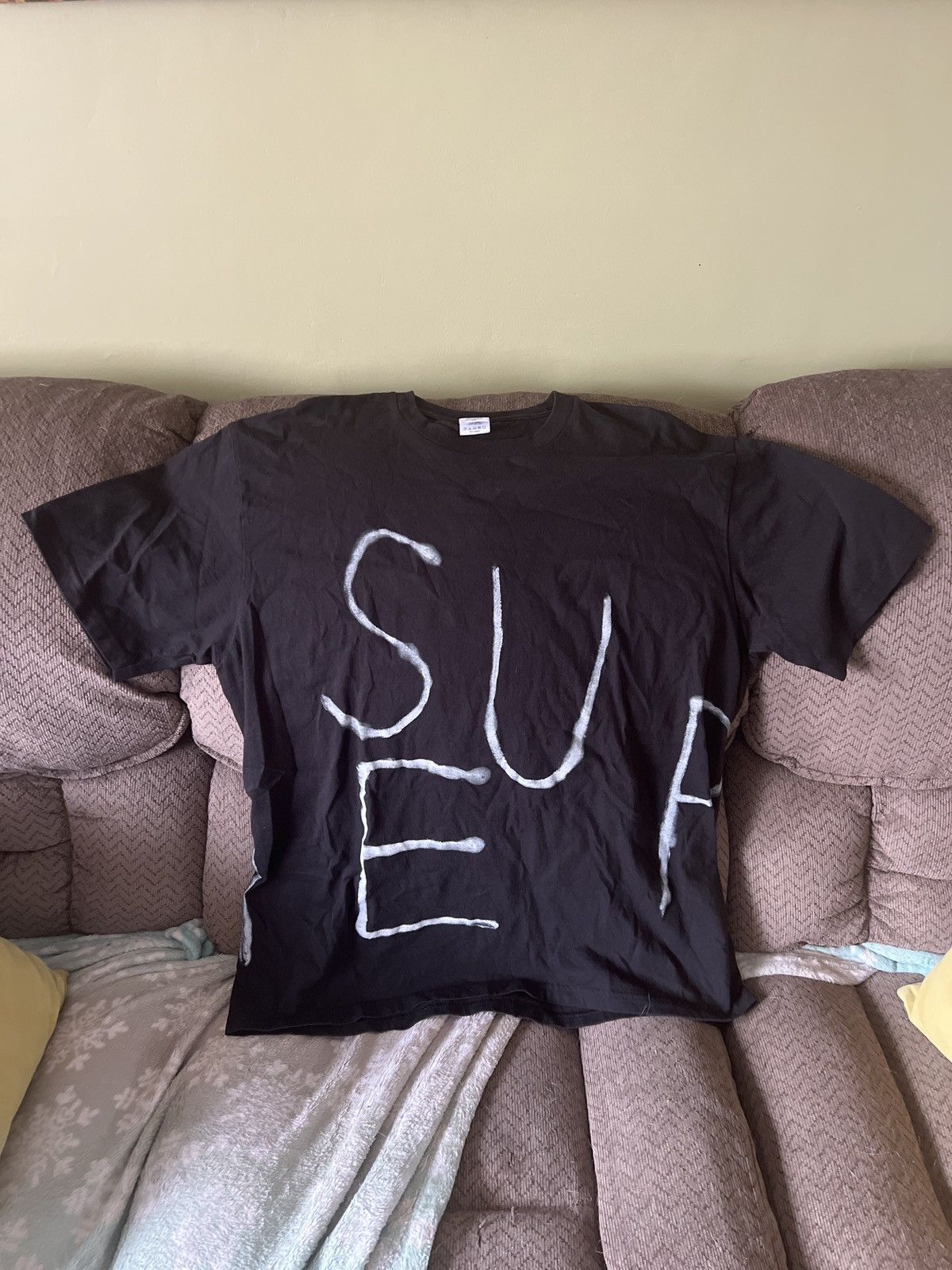 Supreme Supreme Painted Tee Black | Grailed