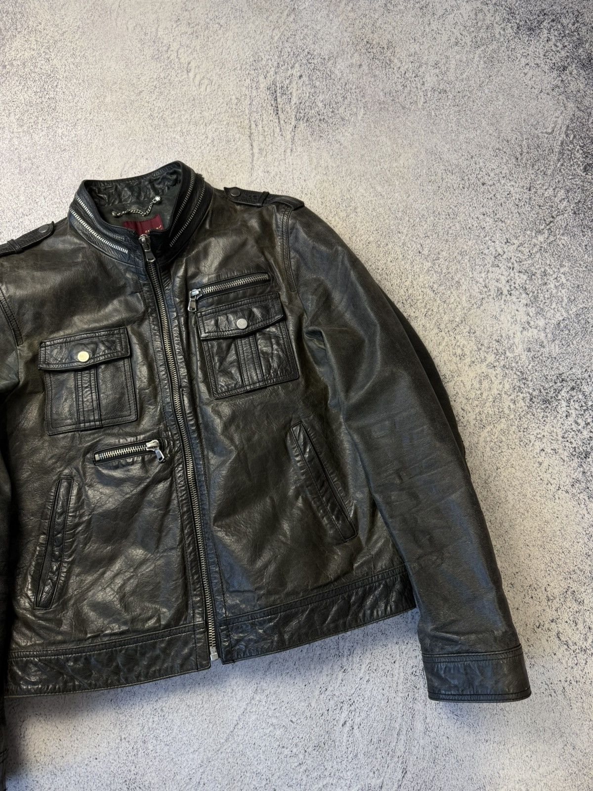 Leather Crazy True Vintage Cycle Rider Leather Jacket Biker Rare Y2K Size US L / EU 52-54 / 3 - 7 Thumbnail