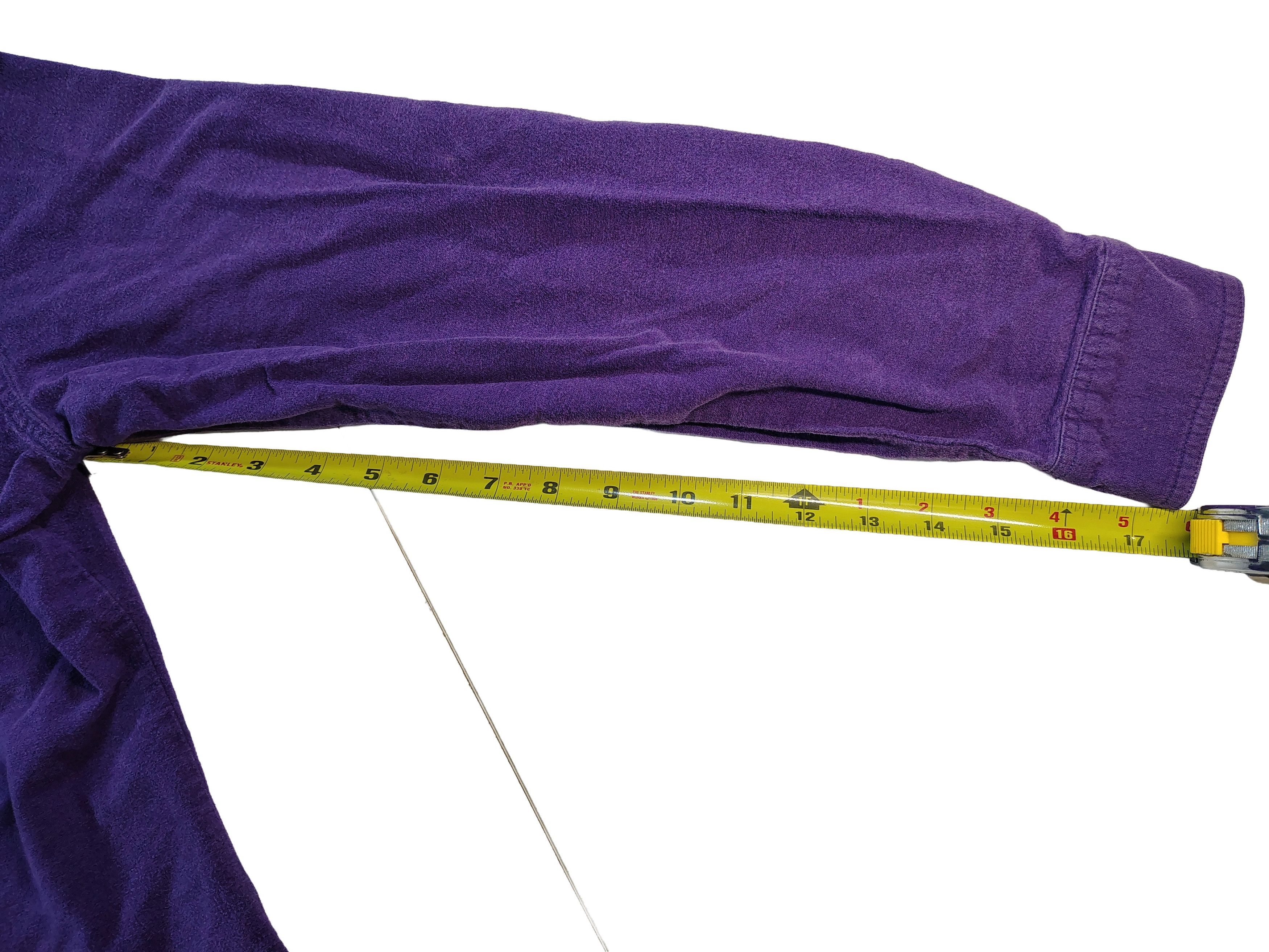 Woolrich Woolen Mills Women's Vintage Long Sleeve Purple Woolrich Button-Up Shirt Size L / US 10 / IT 46 - 5 Thumbnail