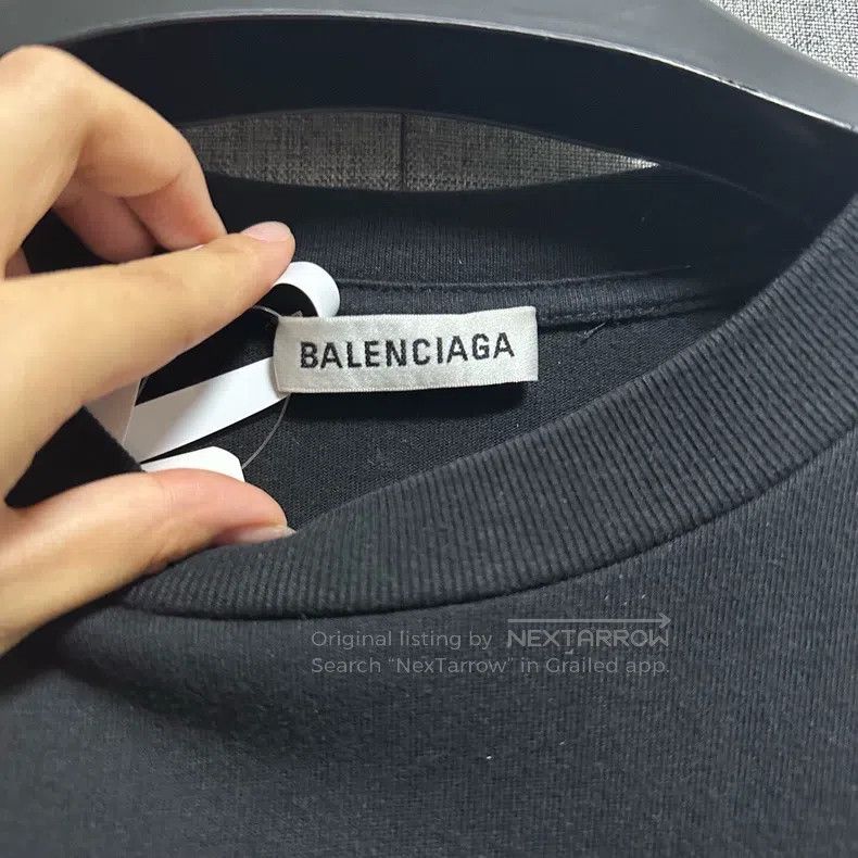 Balenciaga Balenciaga Crown and Wheat Embroidery Black Short Sleeve S Size US M / EU 48-50 / 2 - 3 Thumbnail