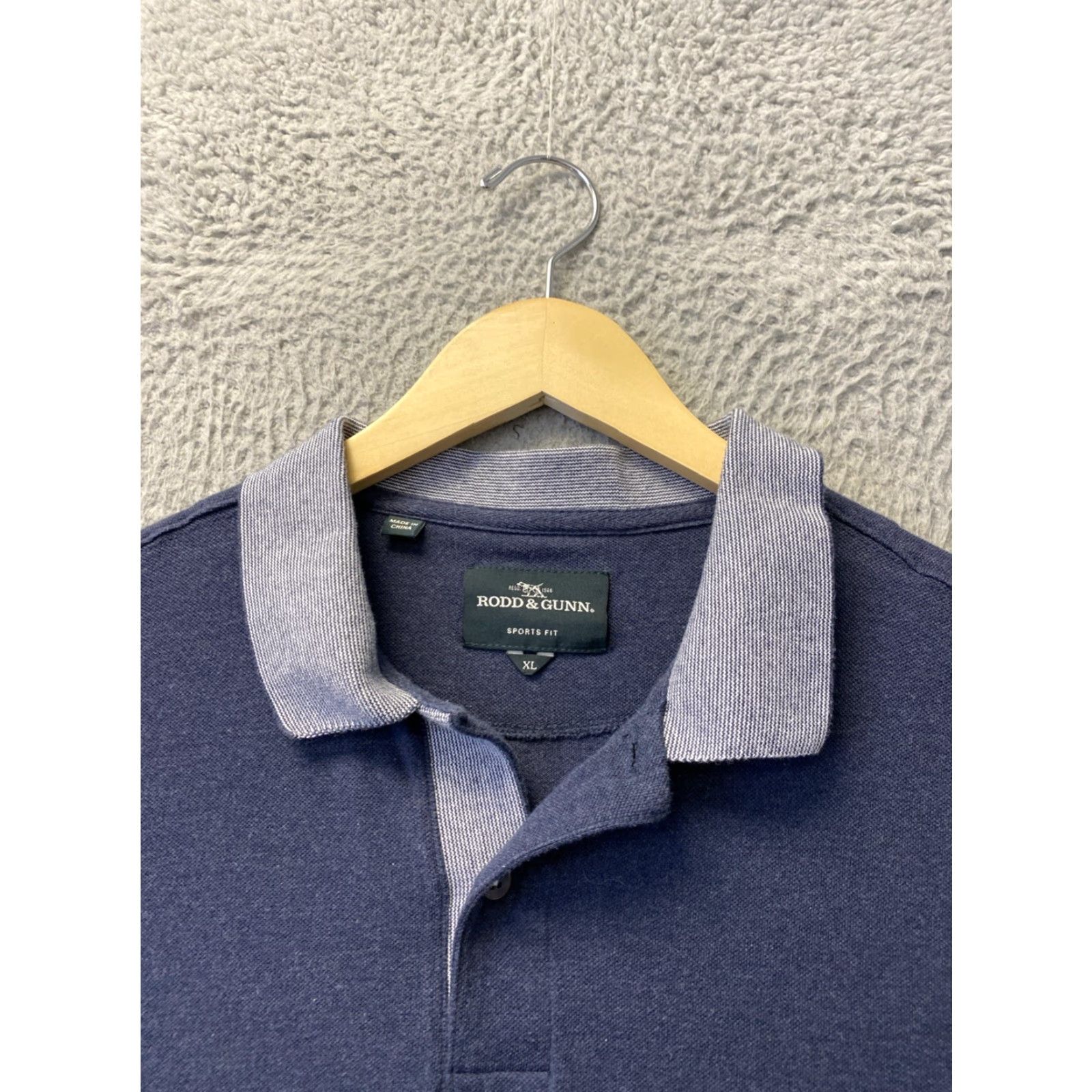 Rodd & Gunn Rodd & Gunn Polo Shirt Slim Fit XL Blue Short Sleeve Cotton Sports Mens Size US XL / EU 56 / 4 - 3 Thumbnail