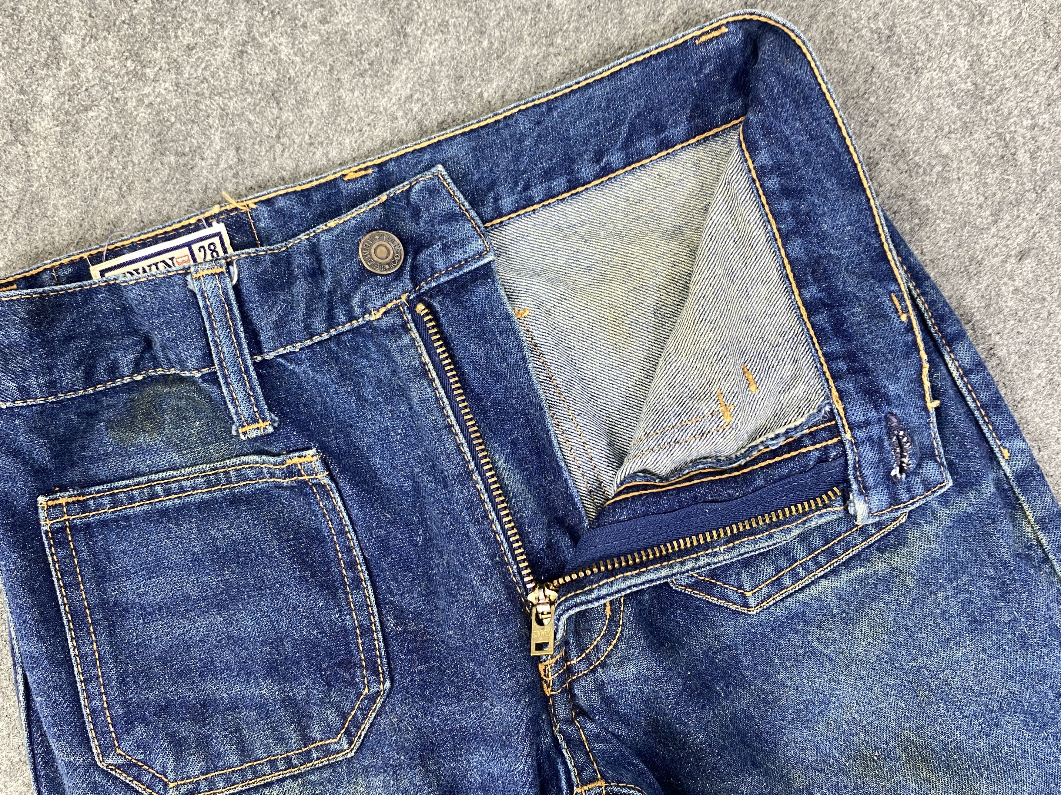 Hysteric Glamour Vintage Edwin Bell Bottom Flare Jeans 27x32.5 - JN3259 Size US 27 - 6 Thumbnail