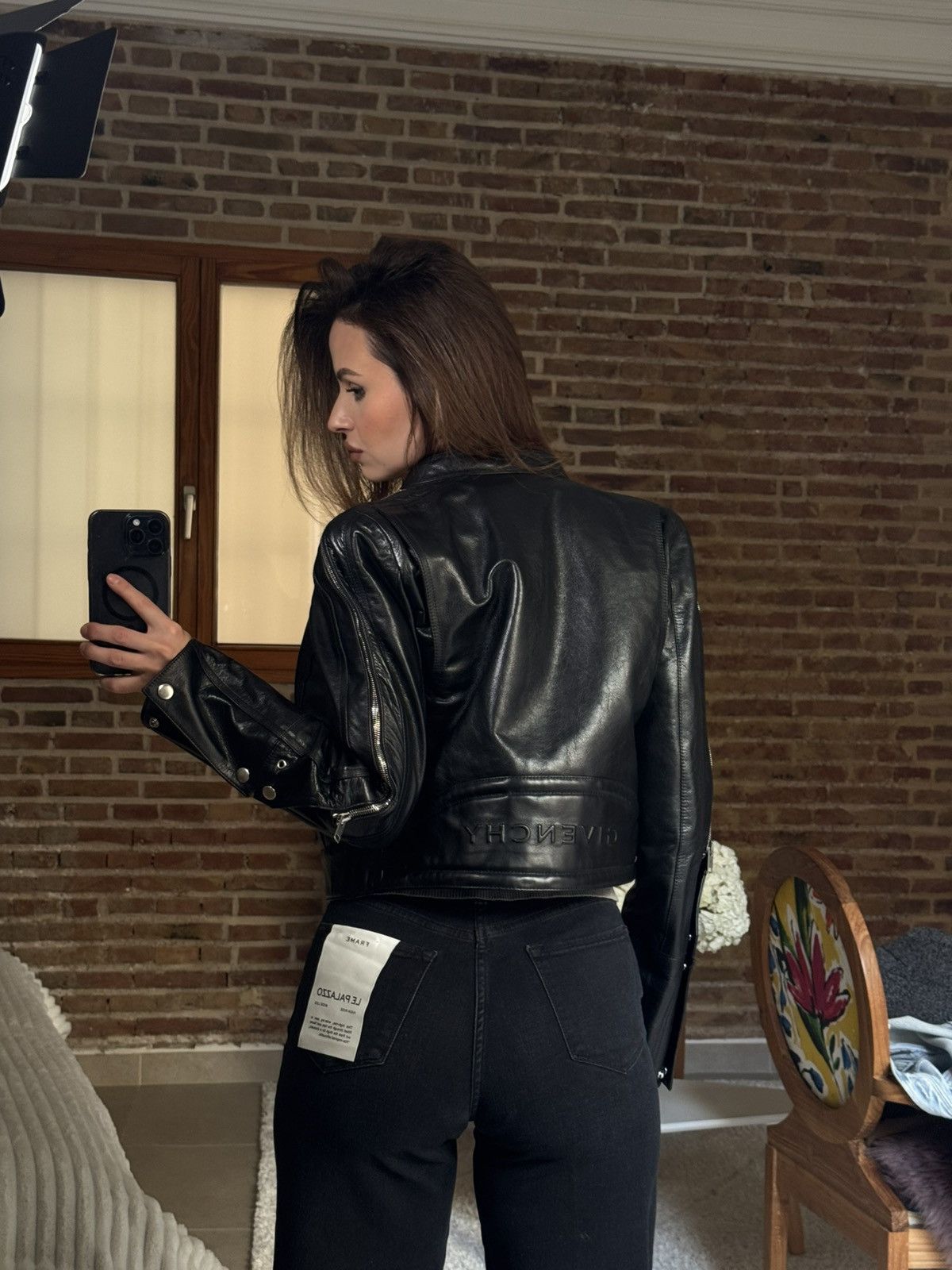 Givenchy Givenchy Bull Leather Jacket Black Size S / US 4 / IT 40 - 6 Thumbnail
