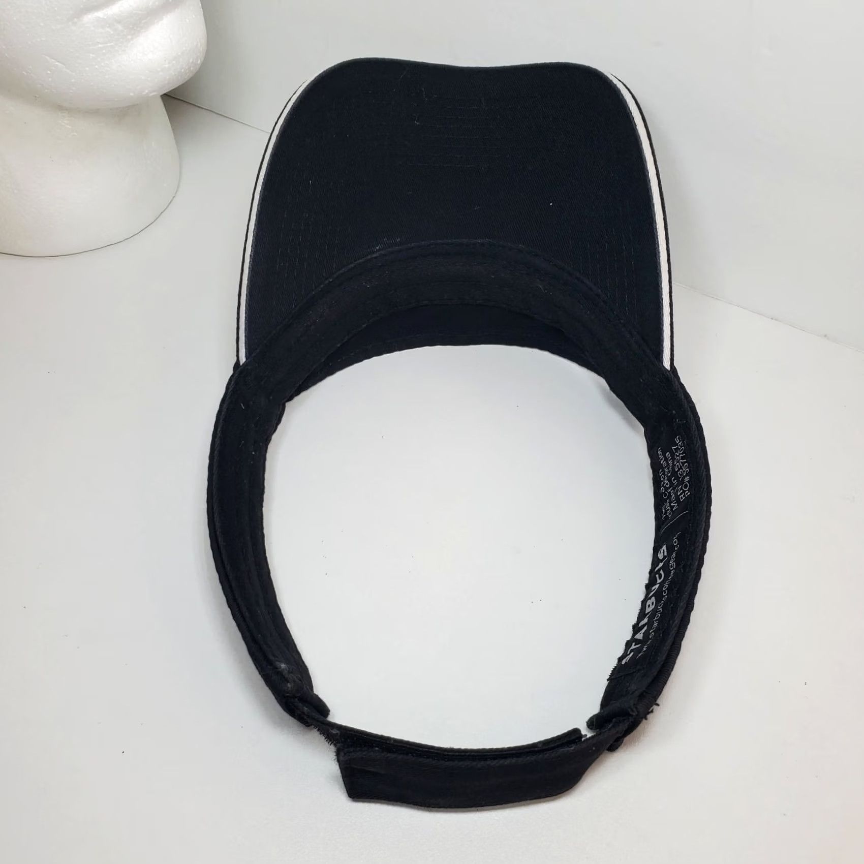 Vintage Starbucks Visor Hat Unisex Adjustable Strapback Black Canvas Cotton Cap Men Women Size ONE SIZE - 6 Thumbnail